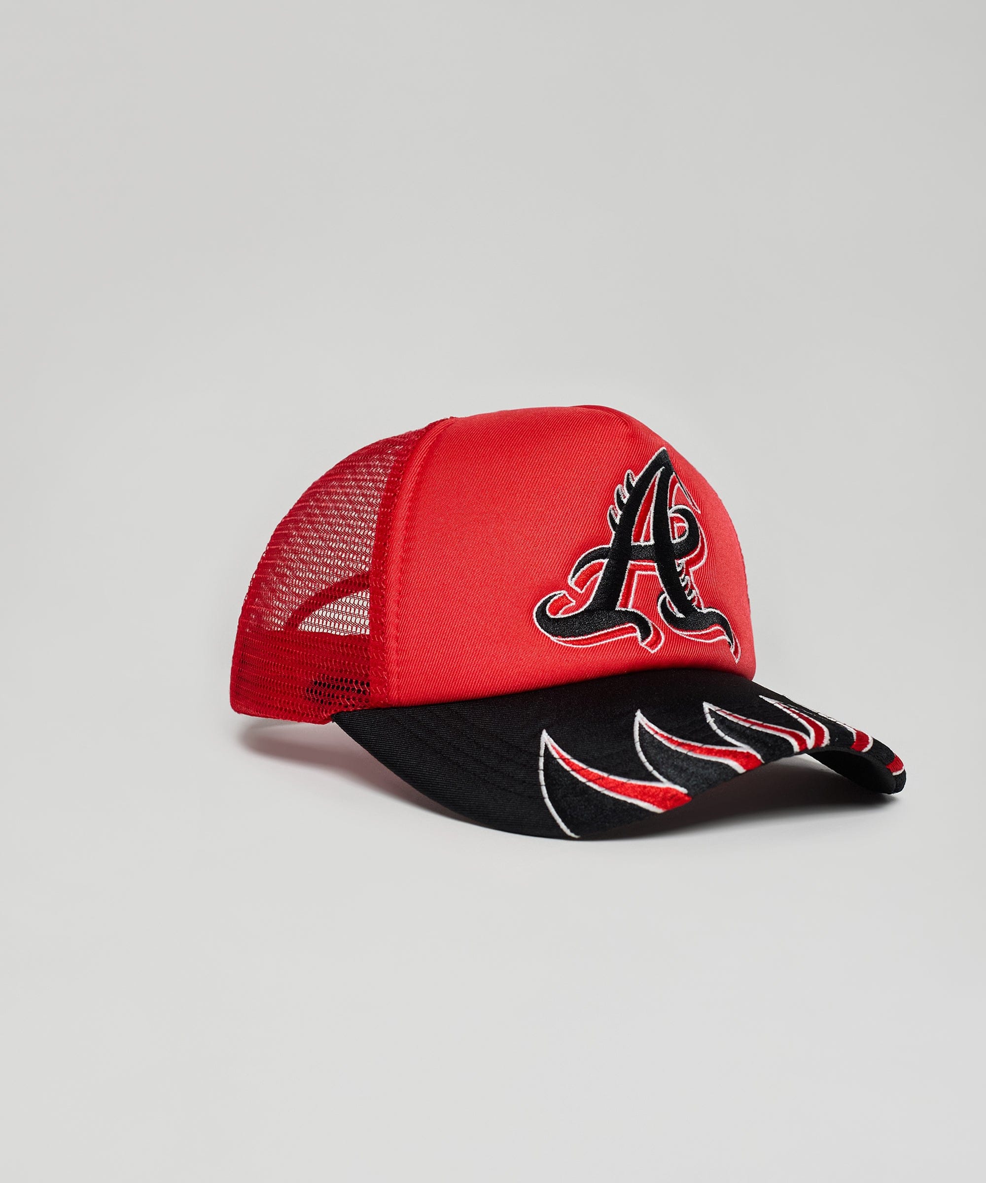 Atlanta Embroidery Trucker Hat - Red - Image 2