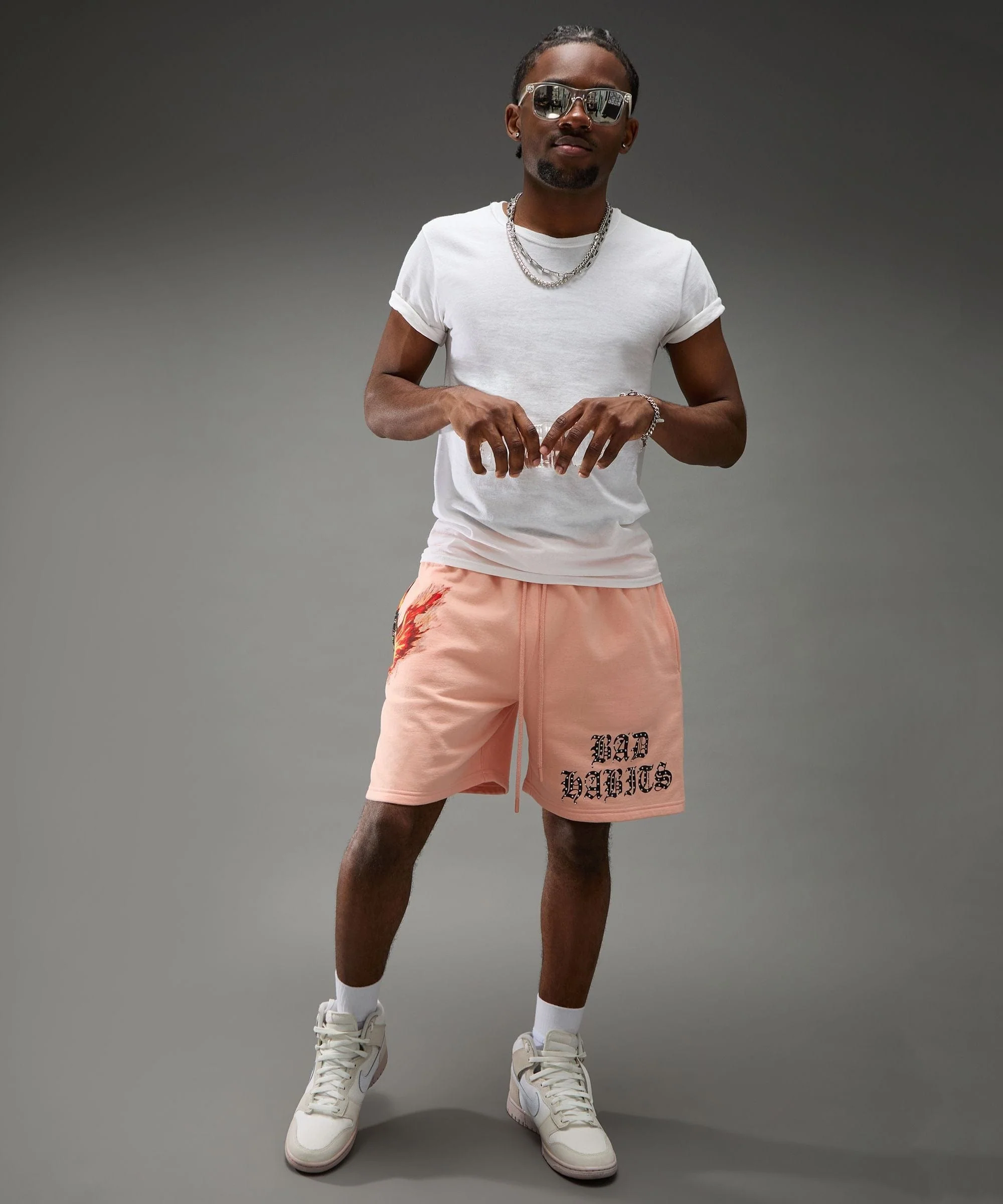 Bad Habits Studded Rose Short - Image 19