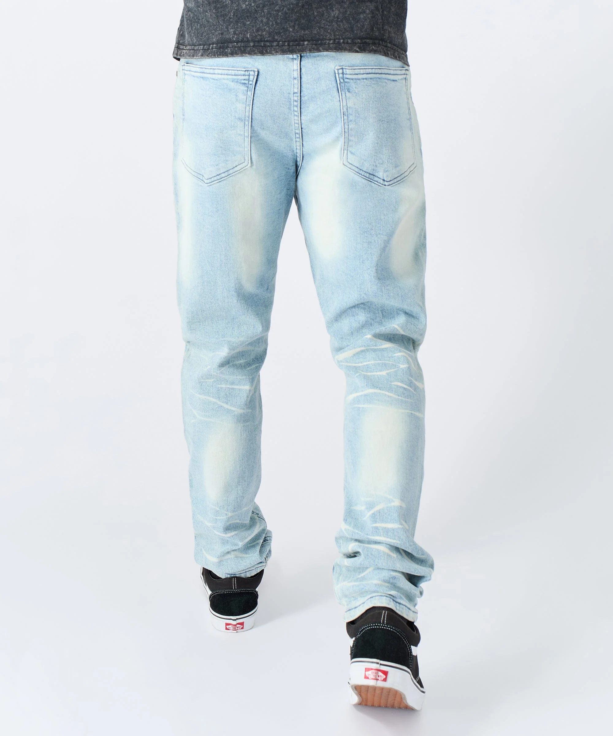 Cargo Denim Jeans - Light Blue - Image 5