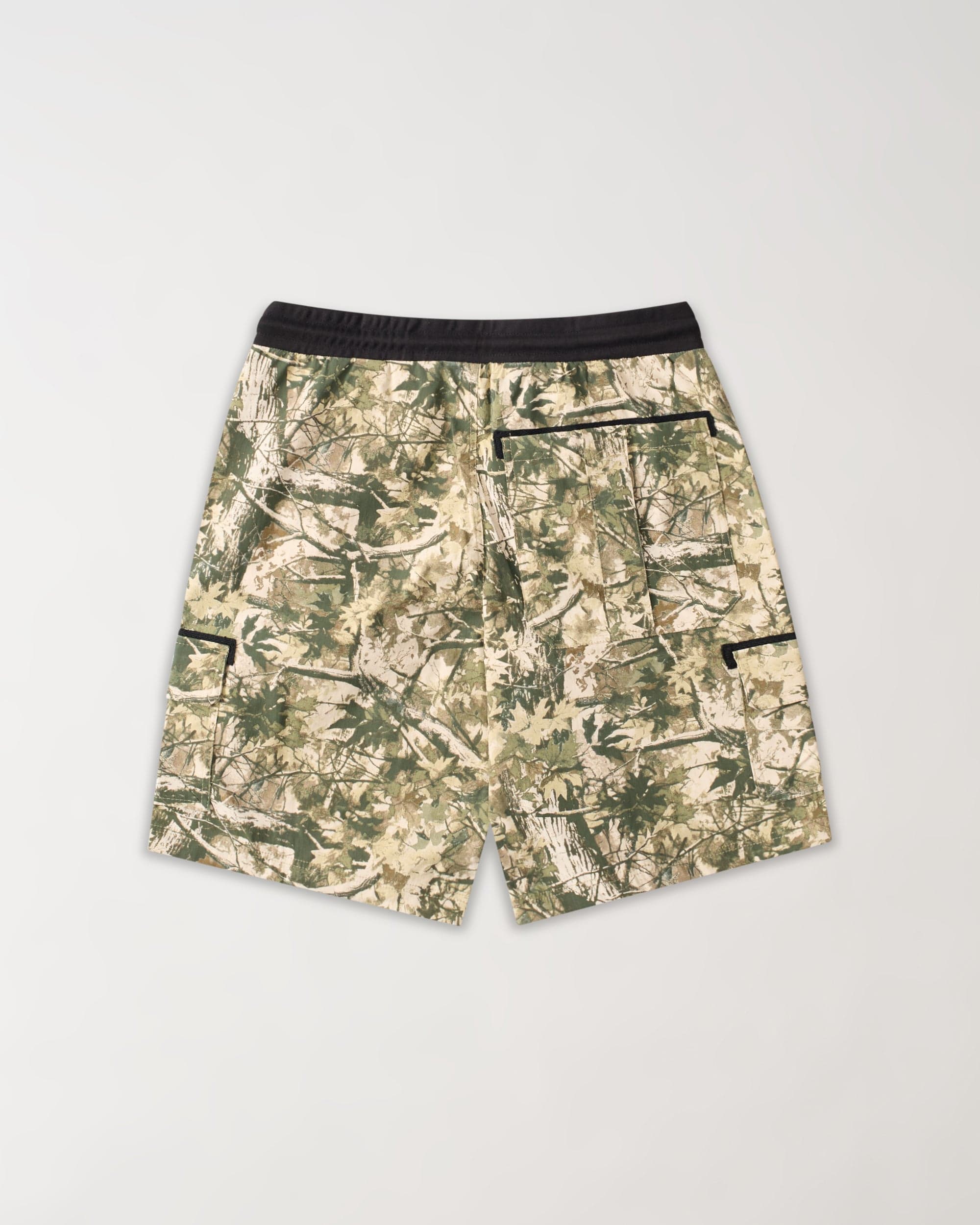 Cargo Pocket Cotton Twill Shorts -  Camo - Image 3