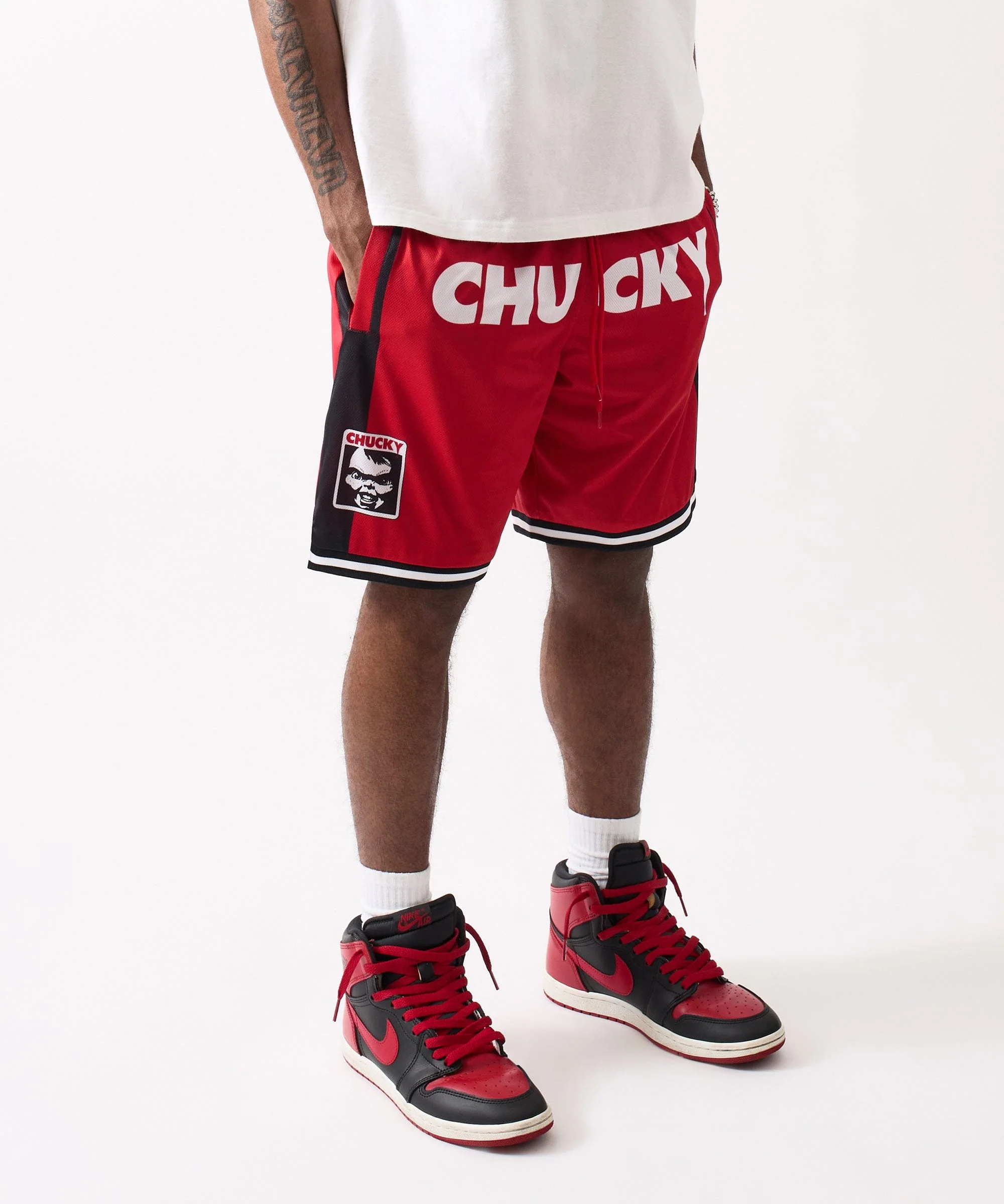 Chucky Basketball Short - Red - Image 4