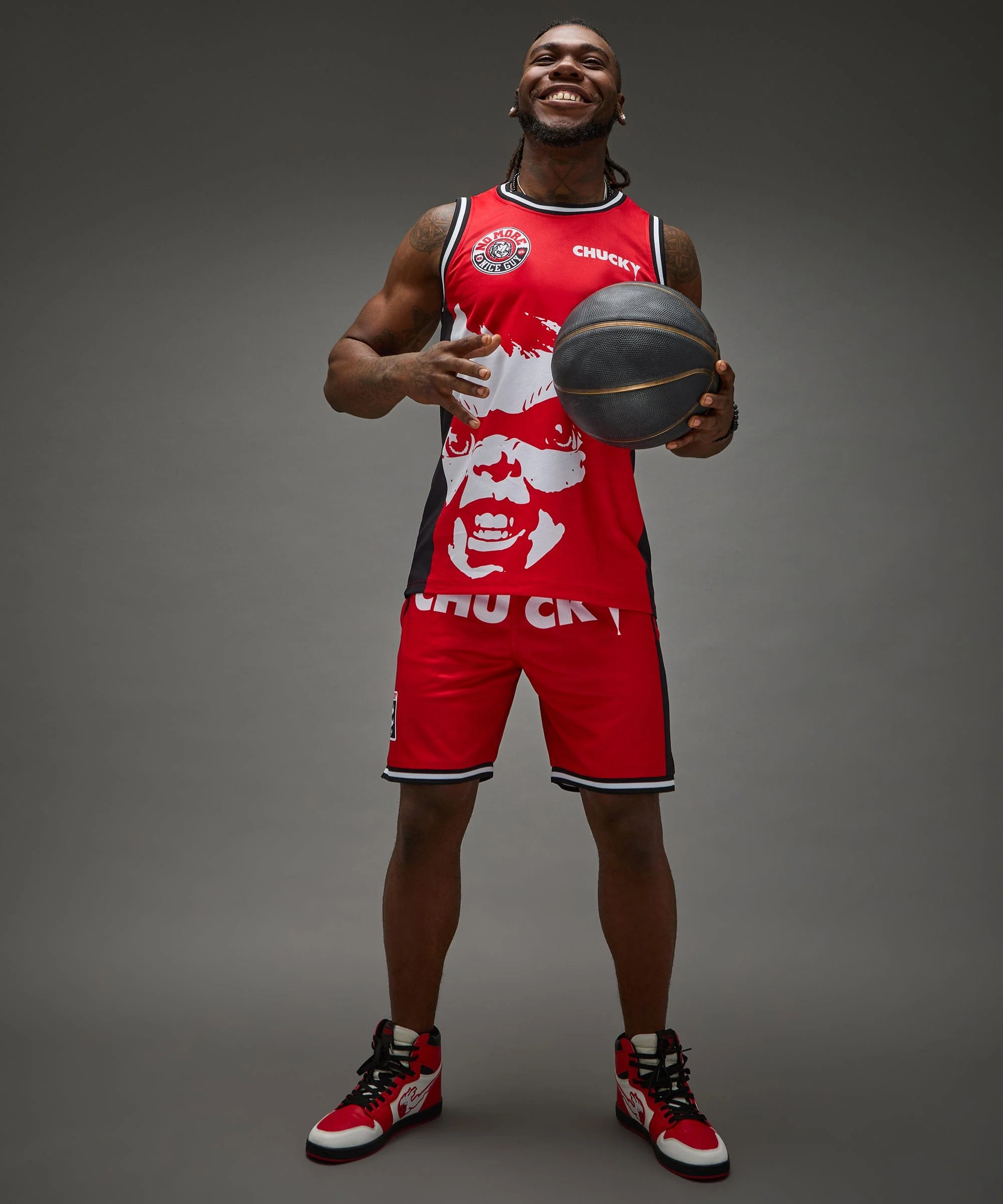 Chucky Basketball Short - Red - Image 7