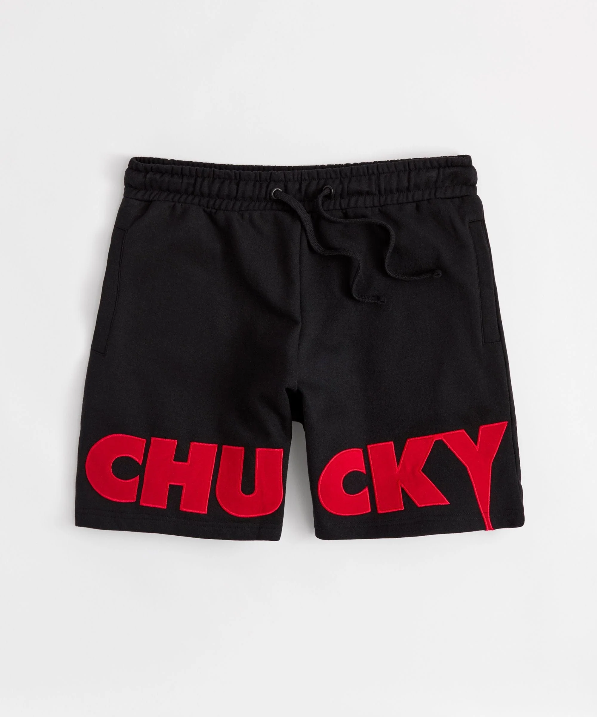 Chucky Fleece Embroidered Short - Black - Image 2