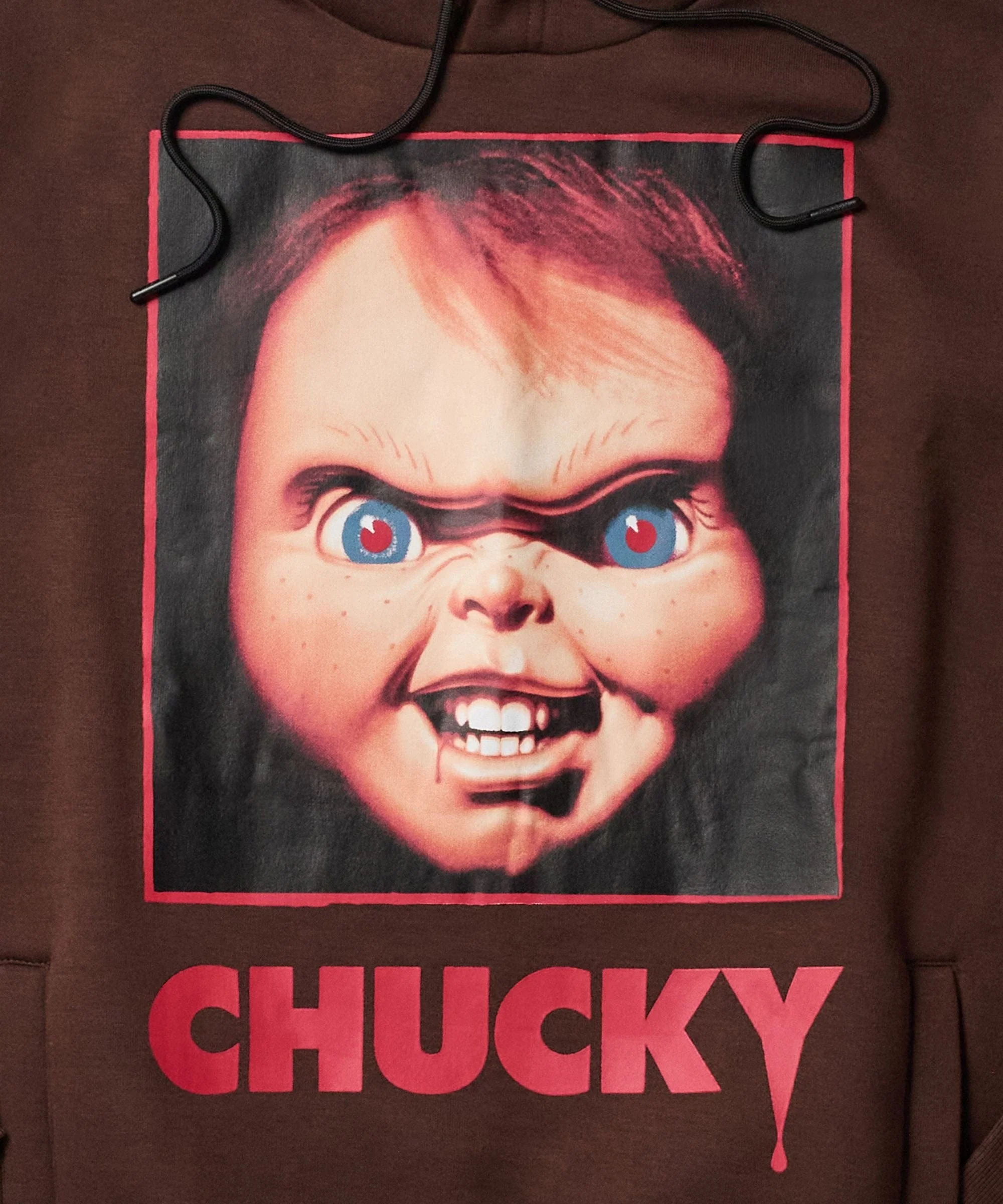 Chucky Graphic Print Hoodie - Brown - Image 4