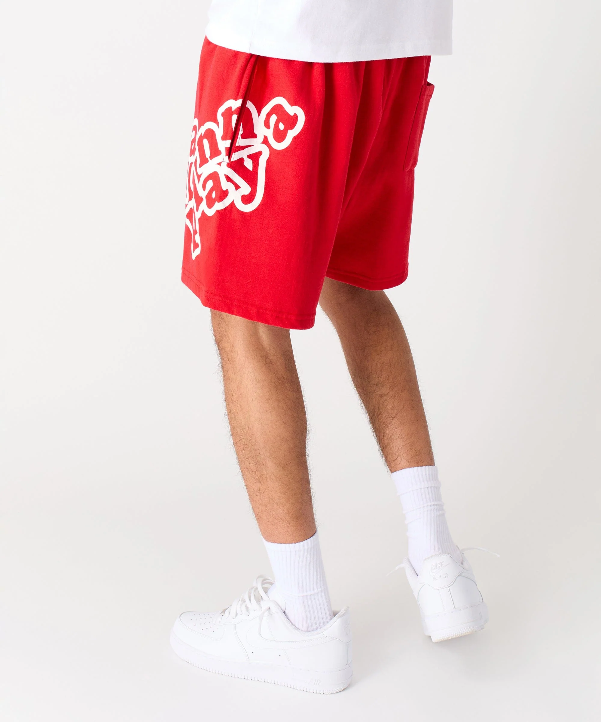 Chucky Horror Embroidered Fleece Short - Red - Image 18