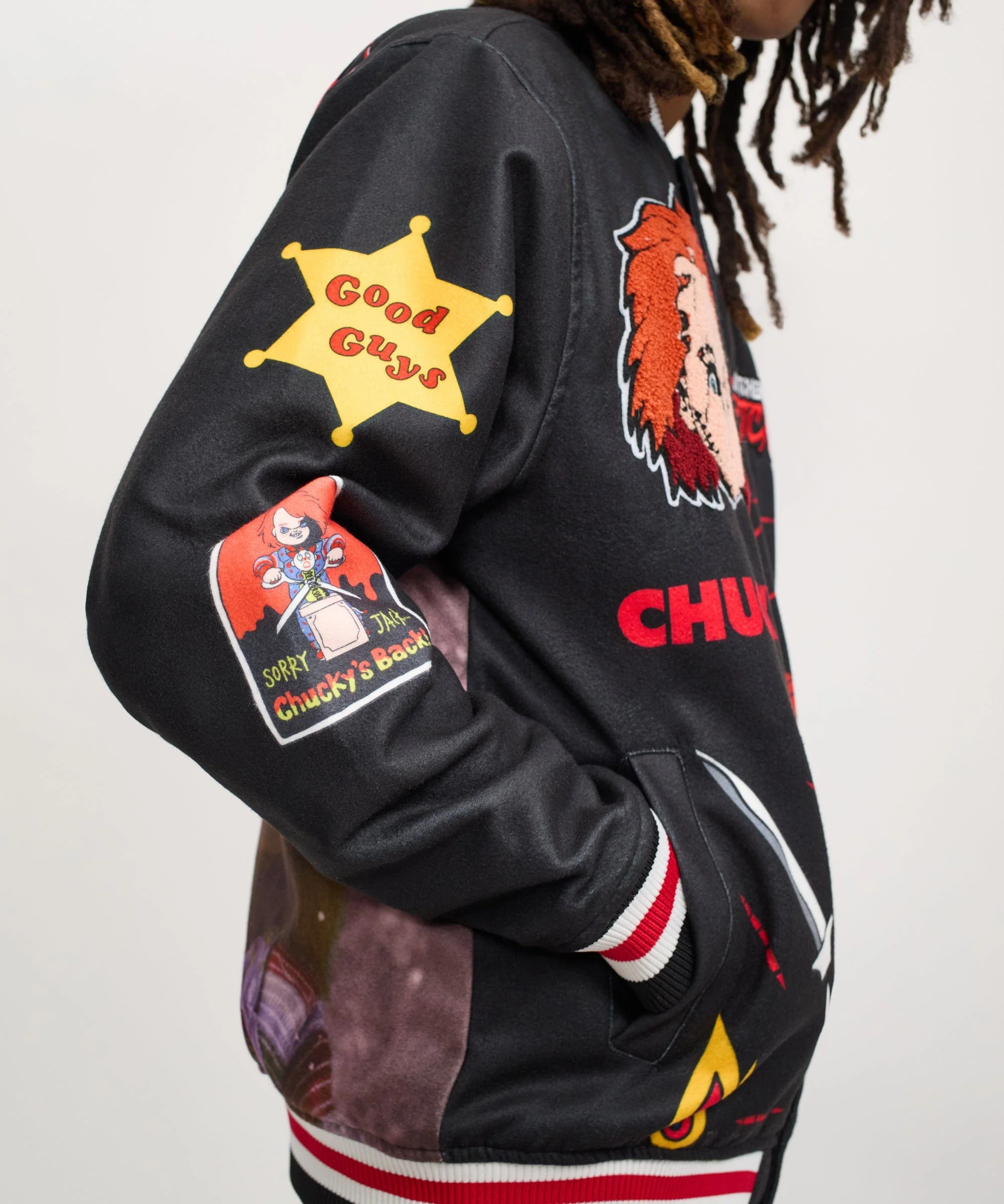 Chucky Varsity Jacket - Black - Image 3