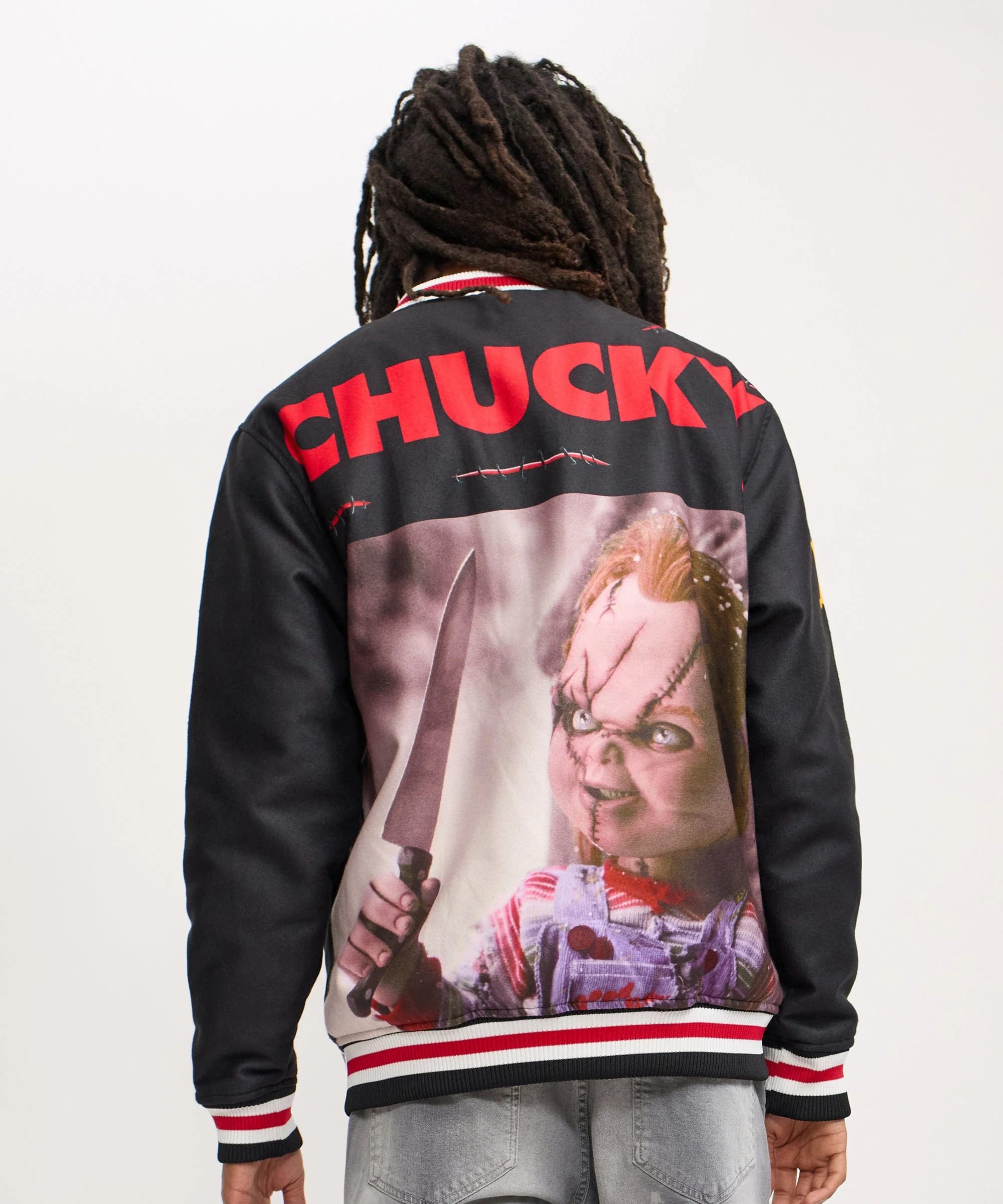 Chucky Varsity Jacket - Black - Image 4