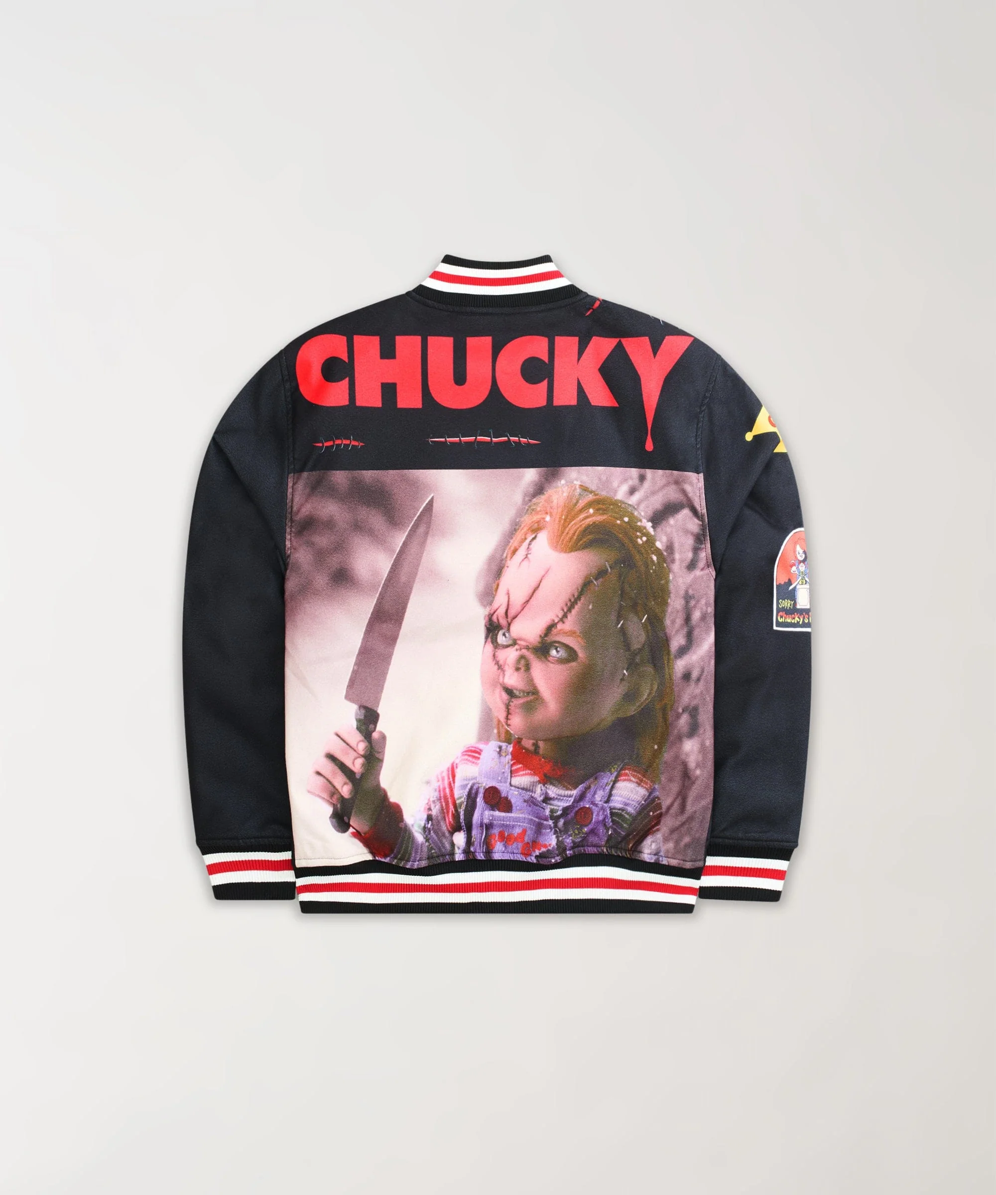 Chucky Varsity Jacket - Black - Image 5