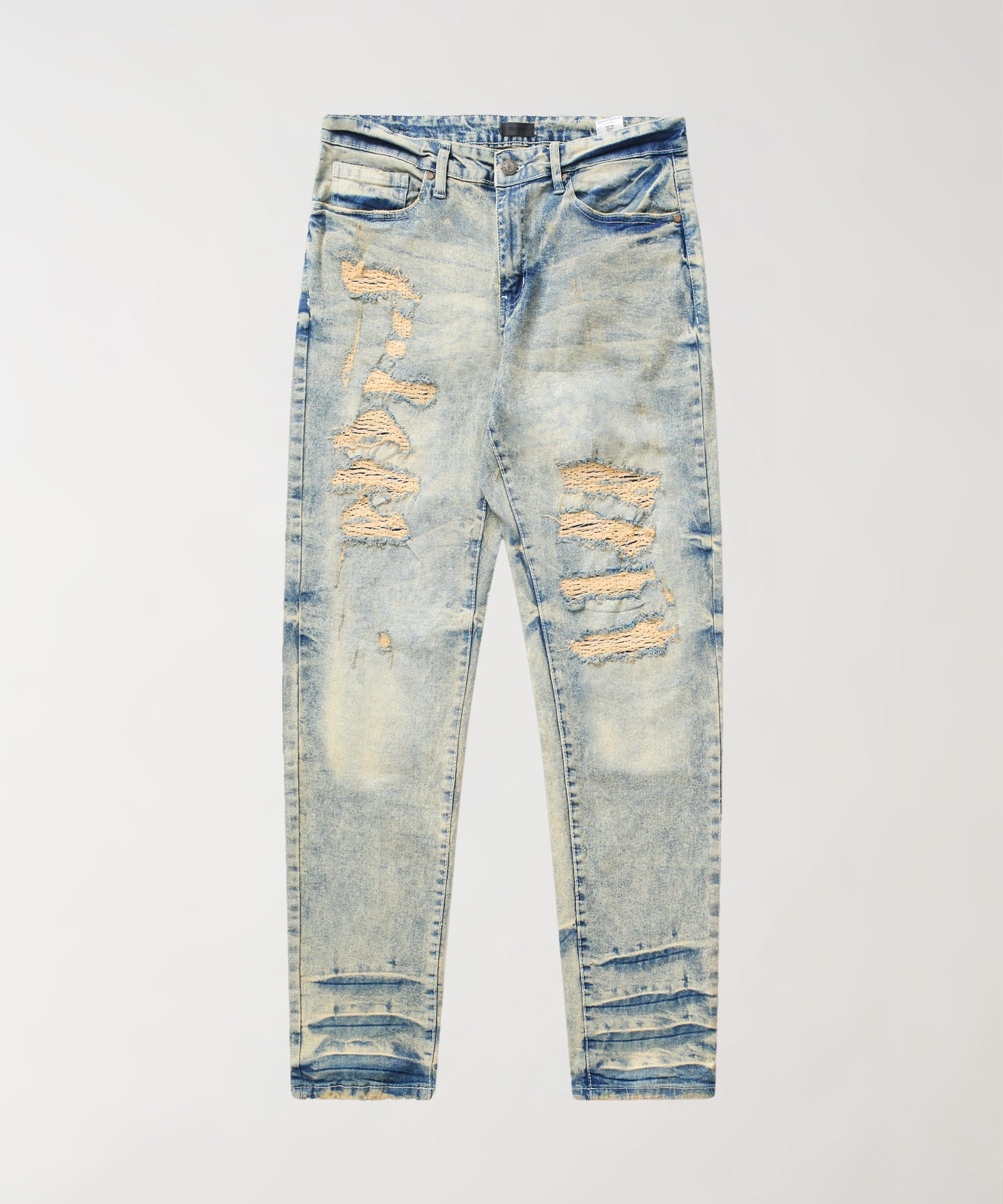 Clubhouse Distressed Denim Pants - Medium Indigo