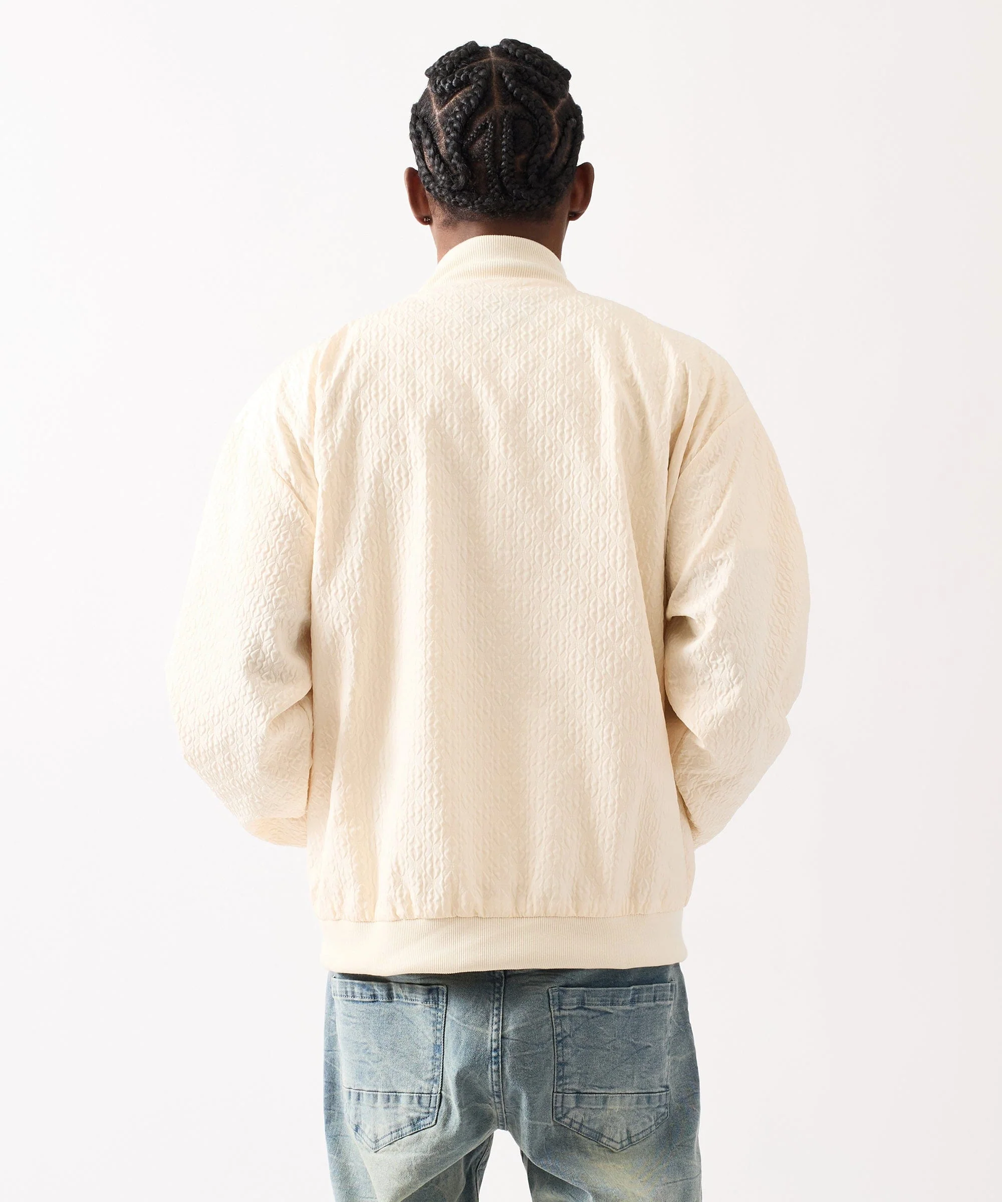 Coaches Chenille Patched Jacket - Cream - Image 4