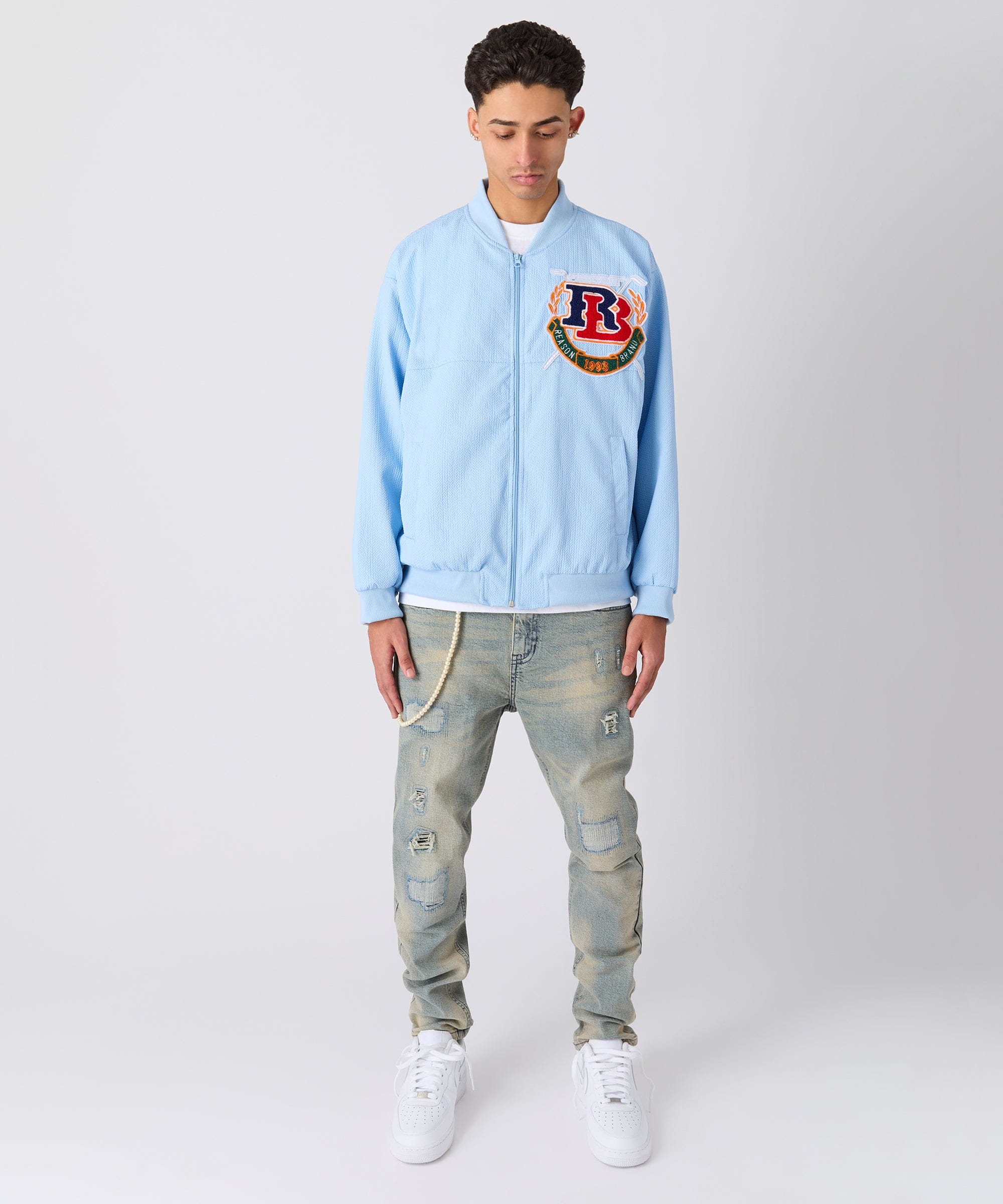 Coaches RB Applique Jacket - Light Blue - Image 4