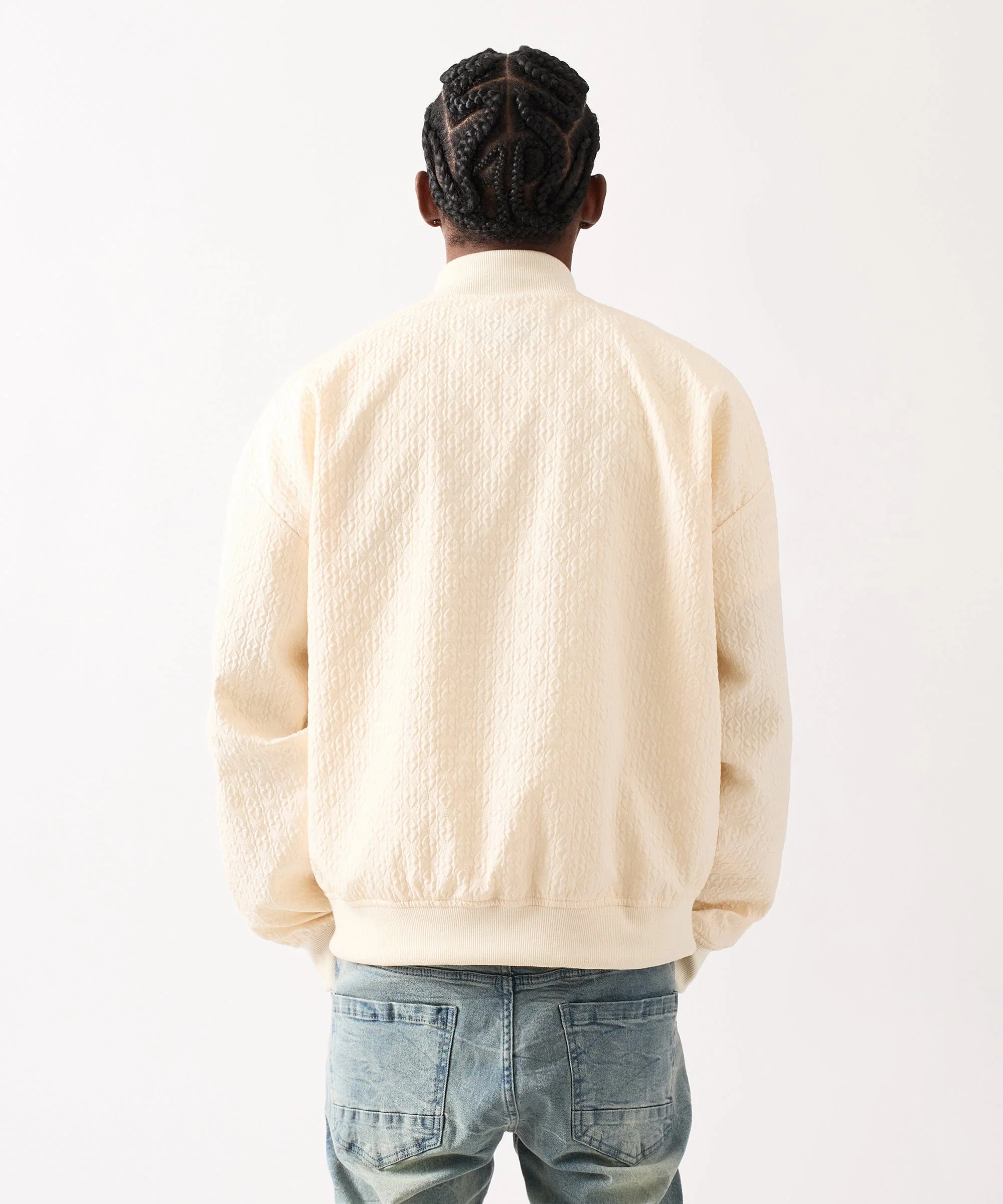 Coaches Reason Chenille Patched Jacket - Cream - Image 5