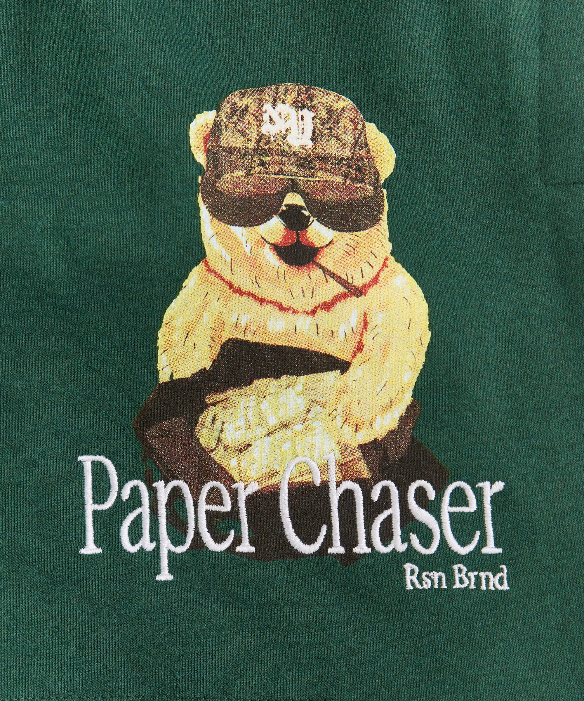 Cruisin Cub Embroidered Fleece Short - Green - Image 3