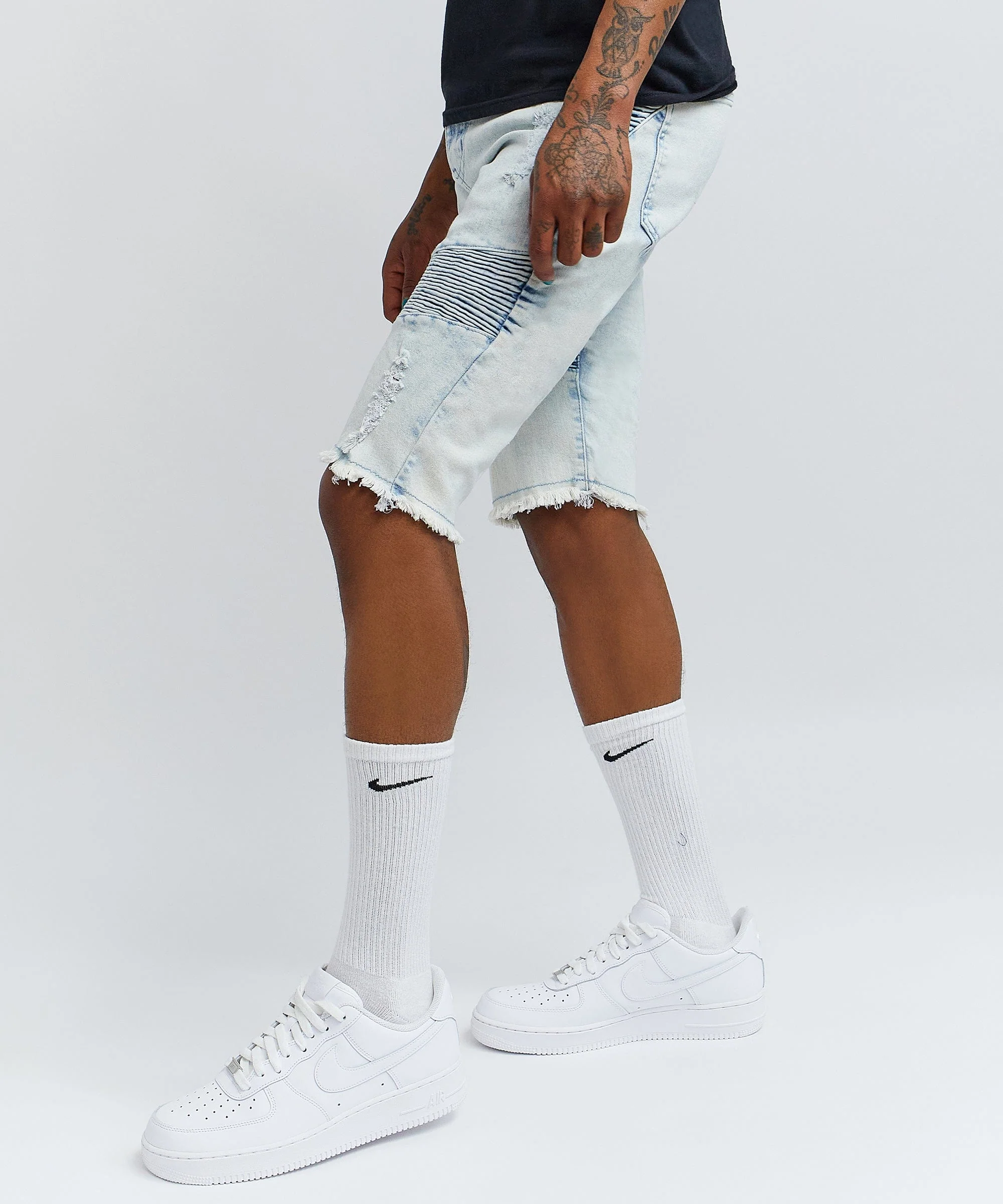 Dauphin Denim Short - Blue - Image 5
