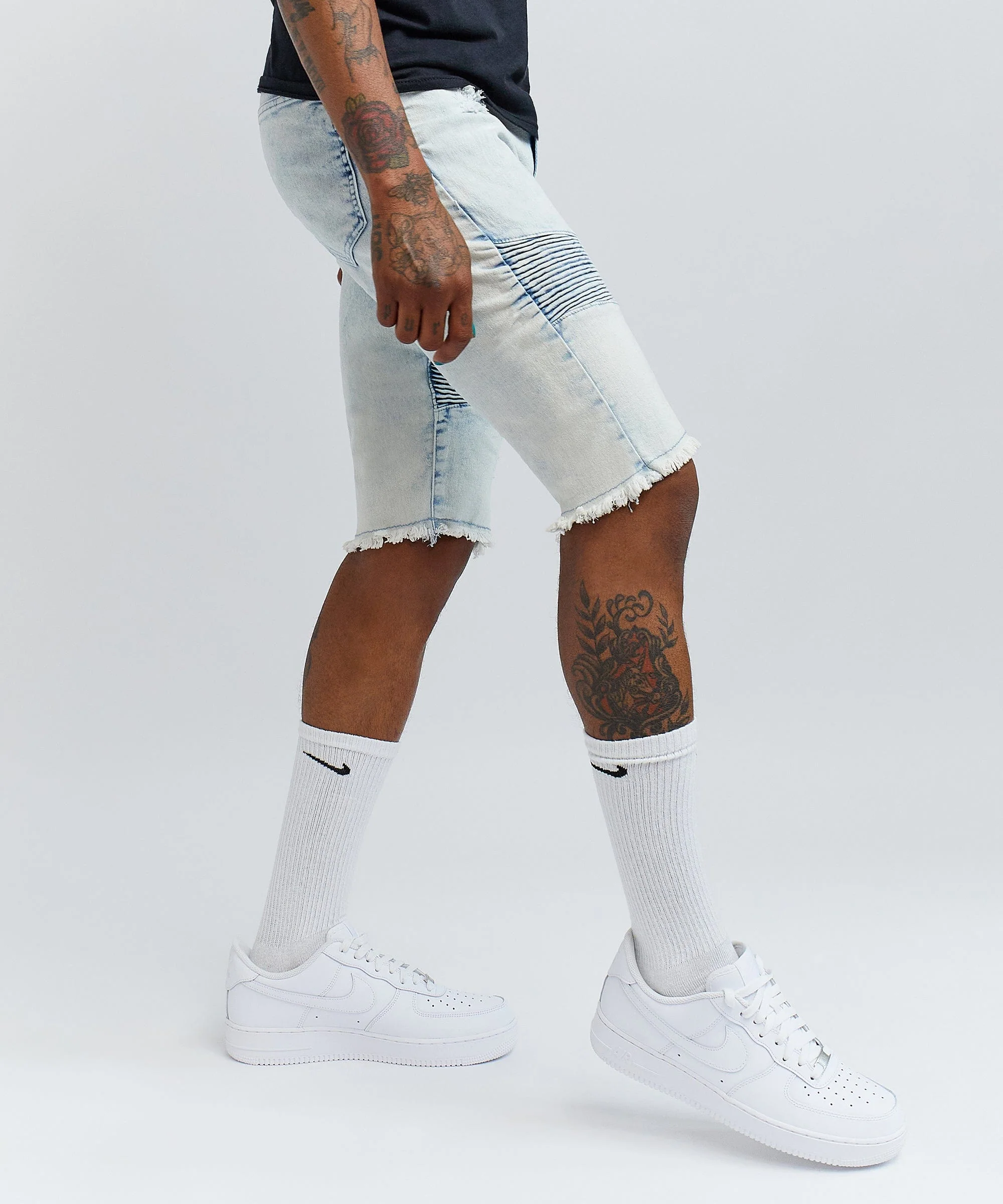 Dauphin Denim Short - Blue - Image 6