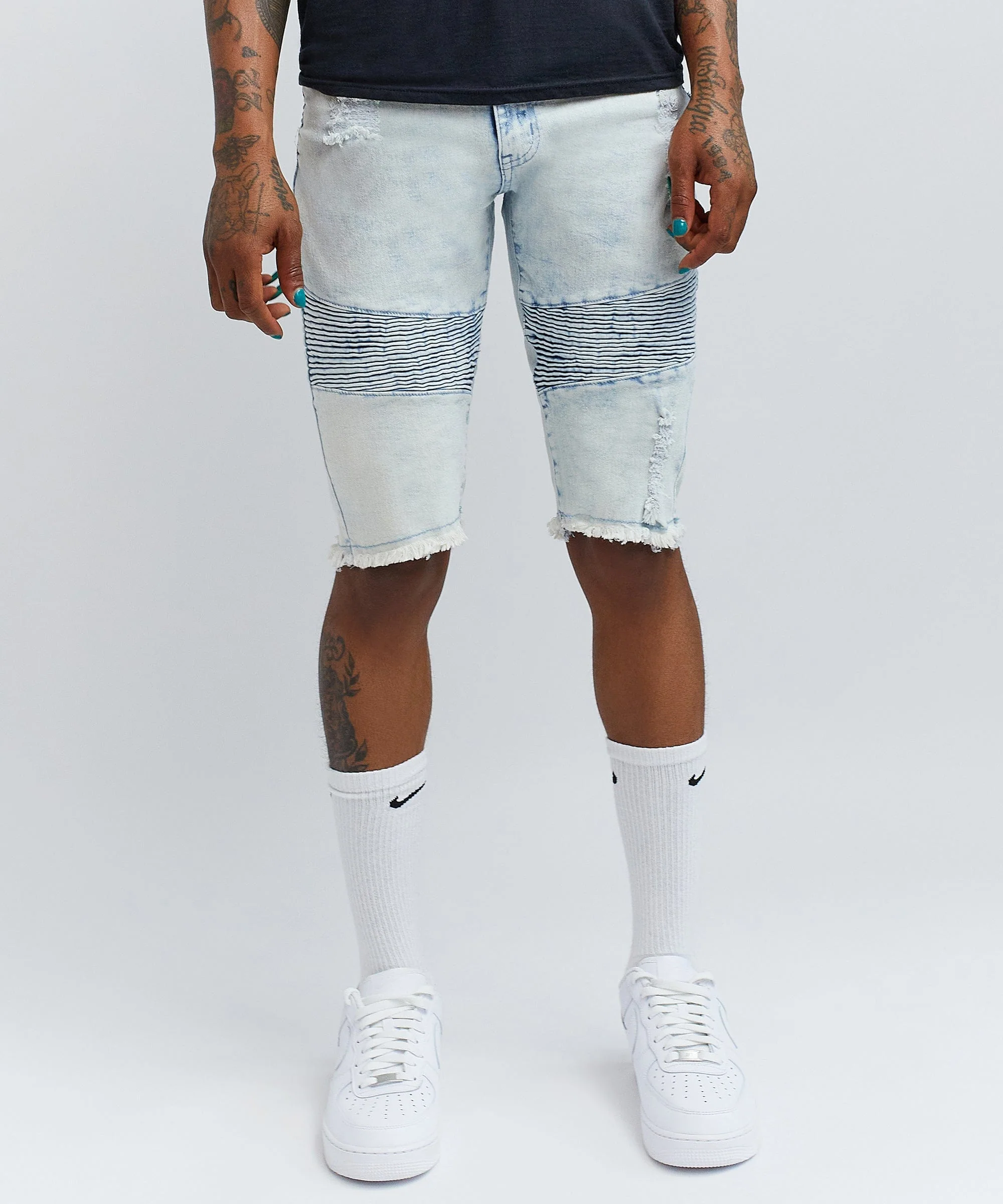 Dauphin Denim Short - Blue - Image 7