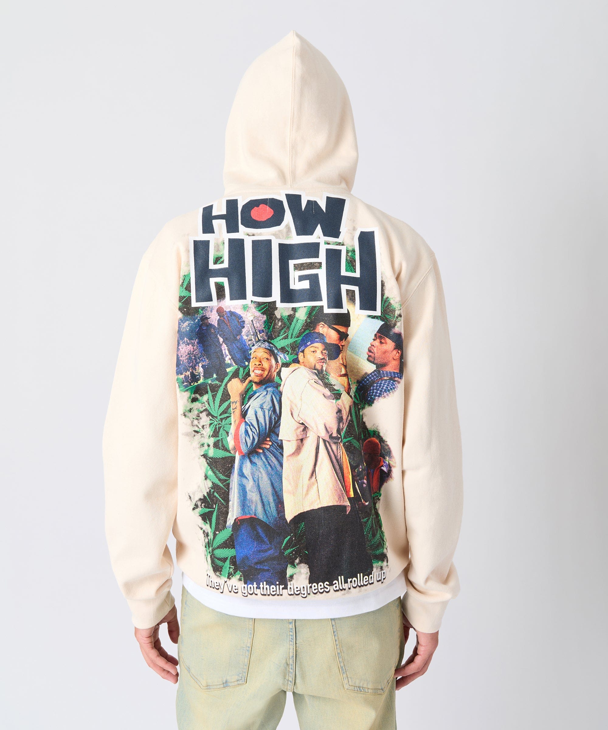 Degrees All Rolled Up How High Hoodie - Tan - Image 5