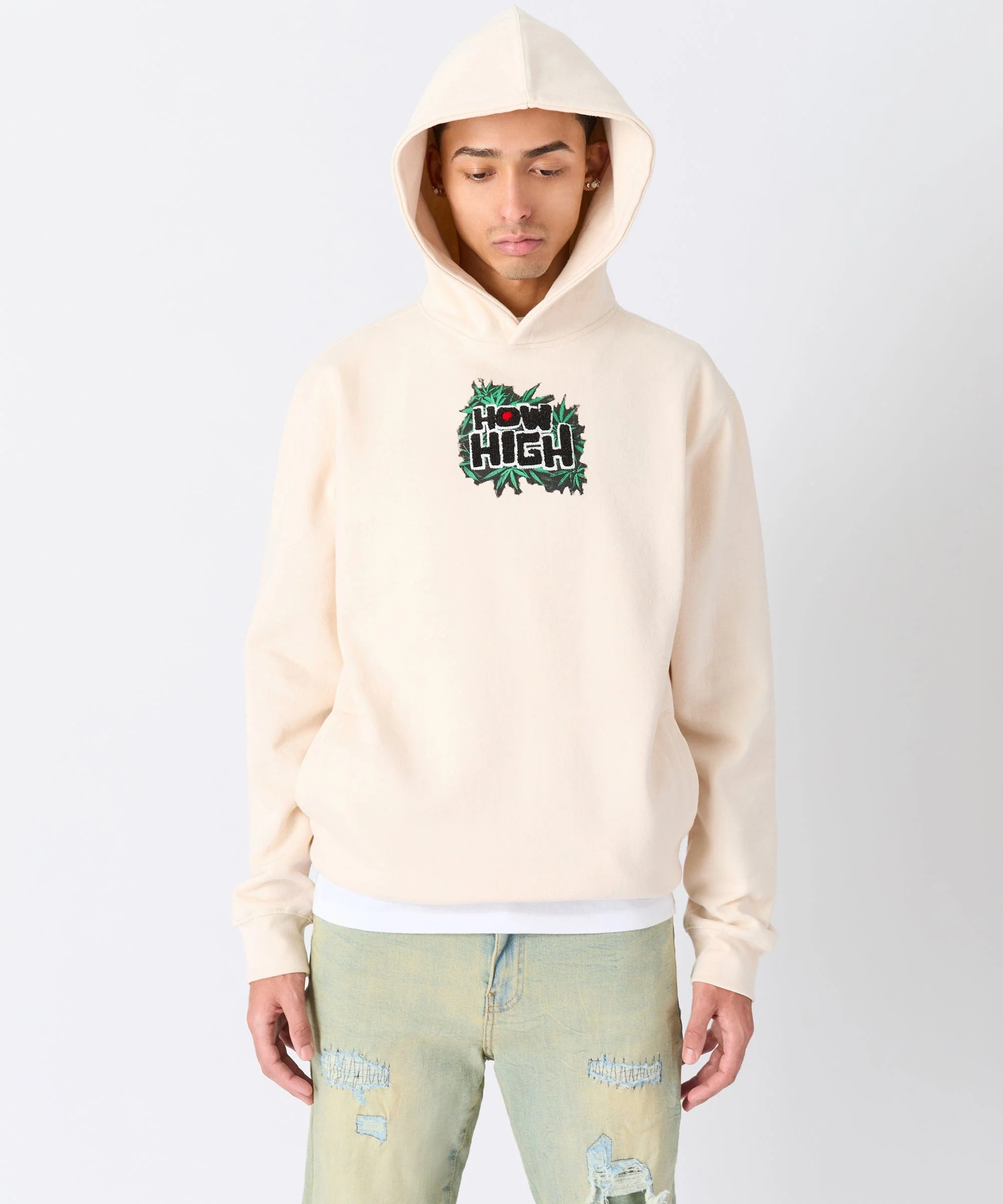 Degrees All Rolled Up How High Hoodie - Tan - Image 6