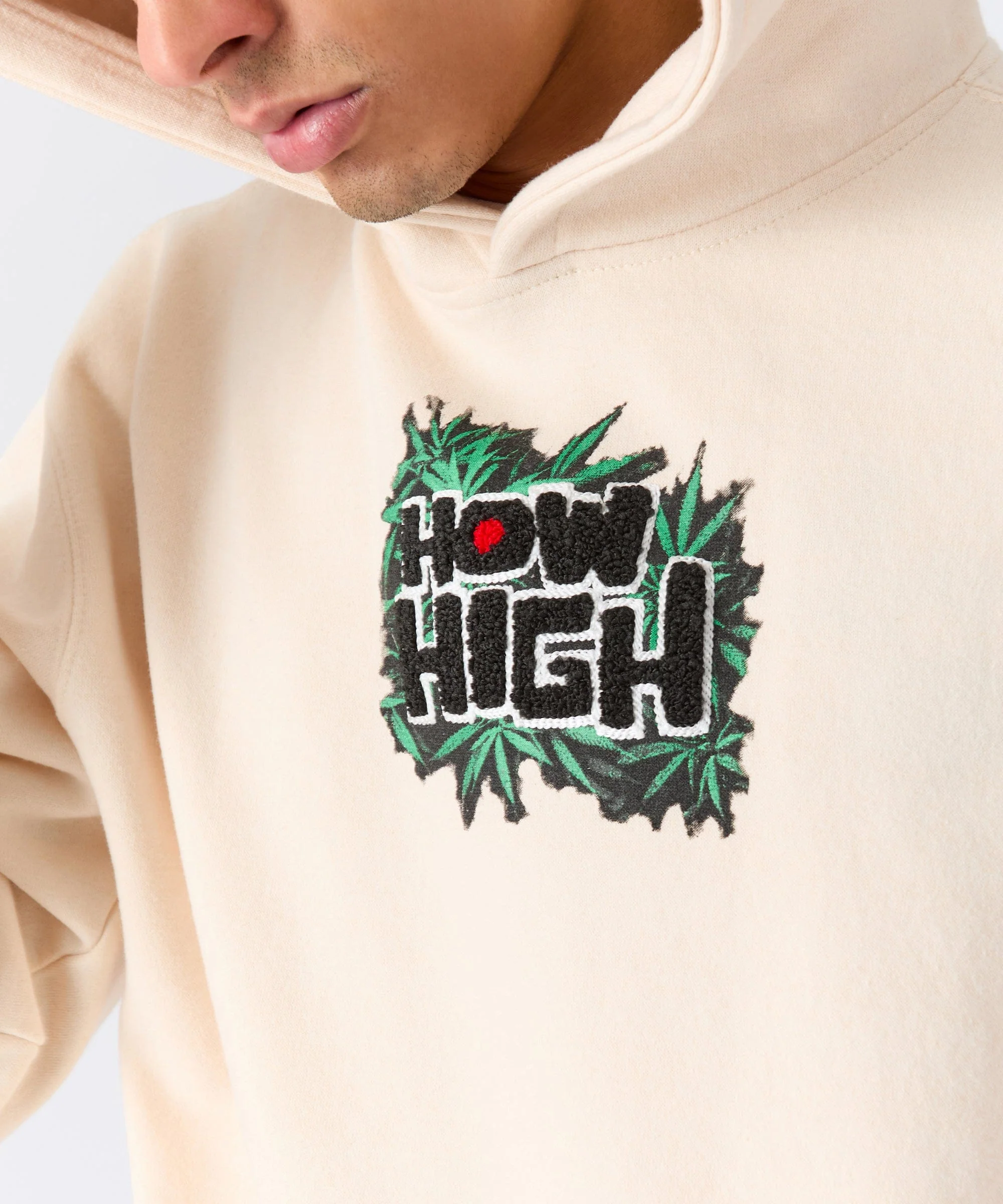 Degrees All Rolled Up How High Hoodie - Tan - Image 7