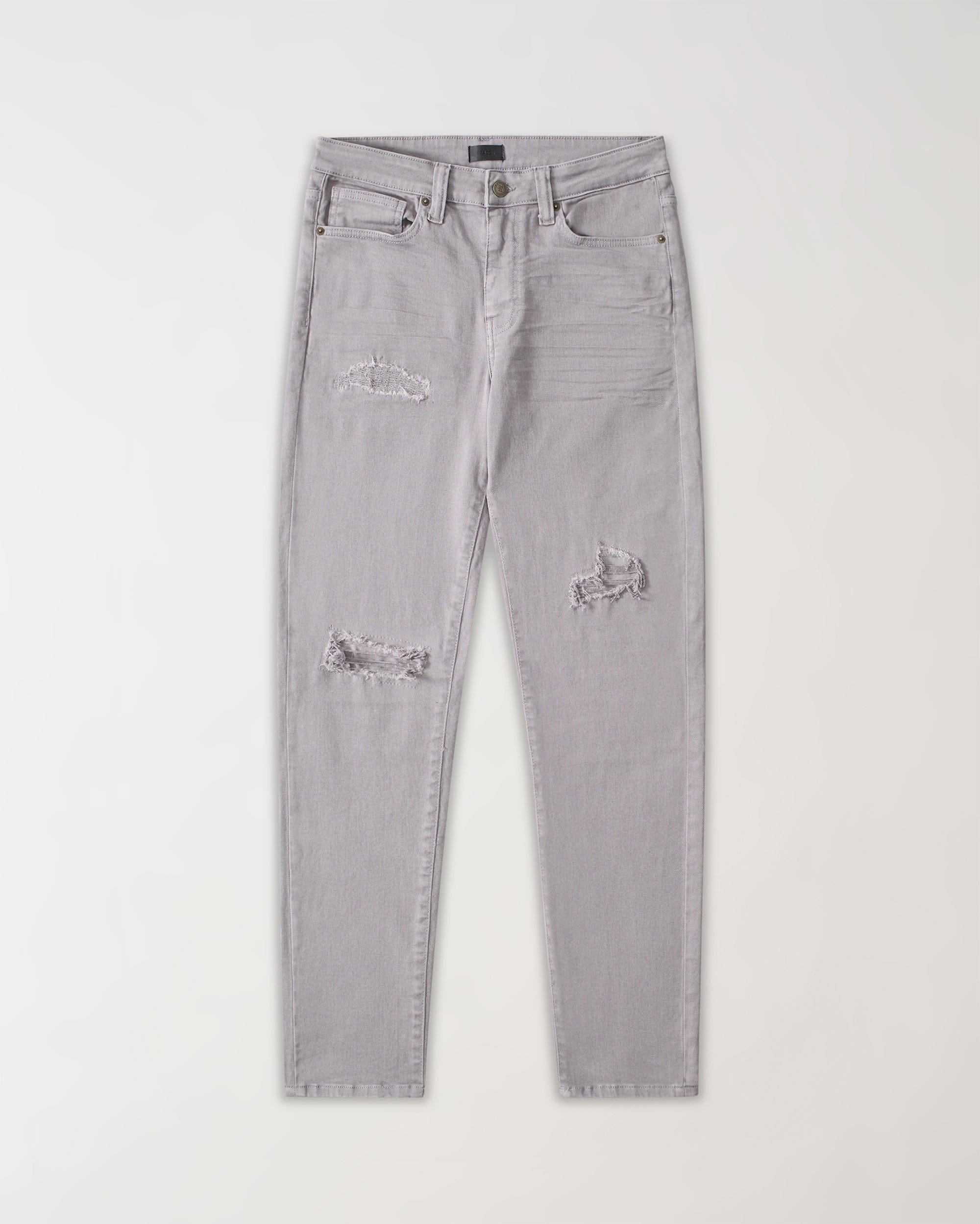 Destroyed Denim Jeans - Grey - Image 2