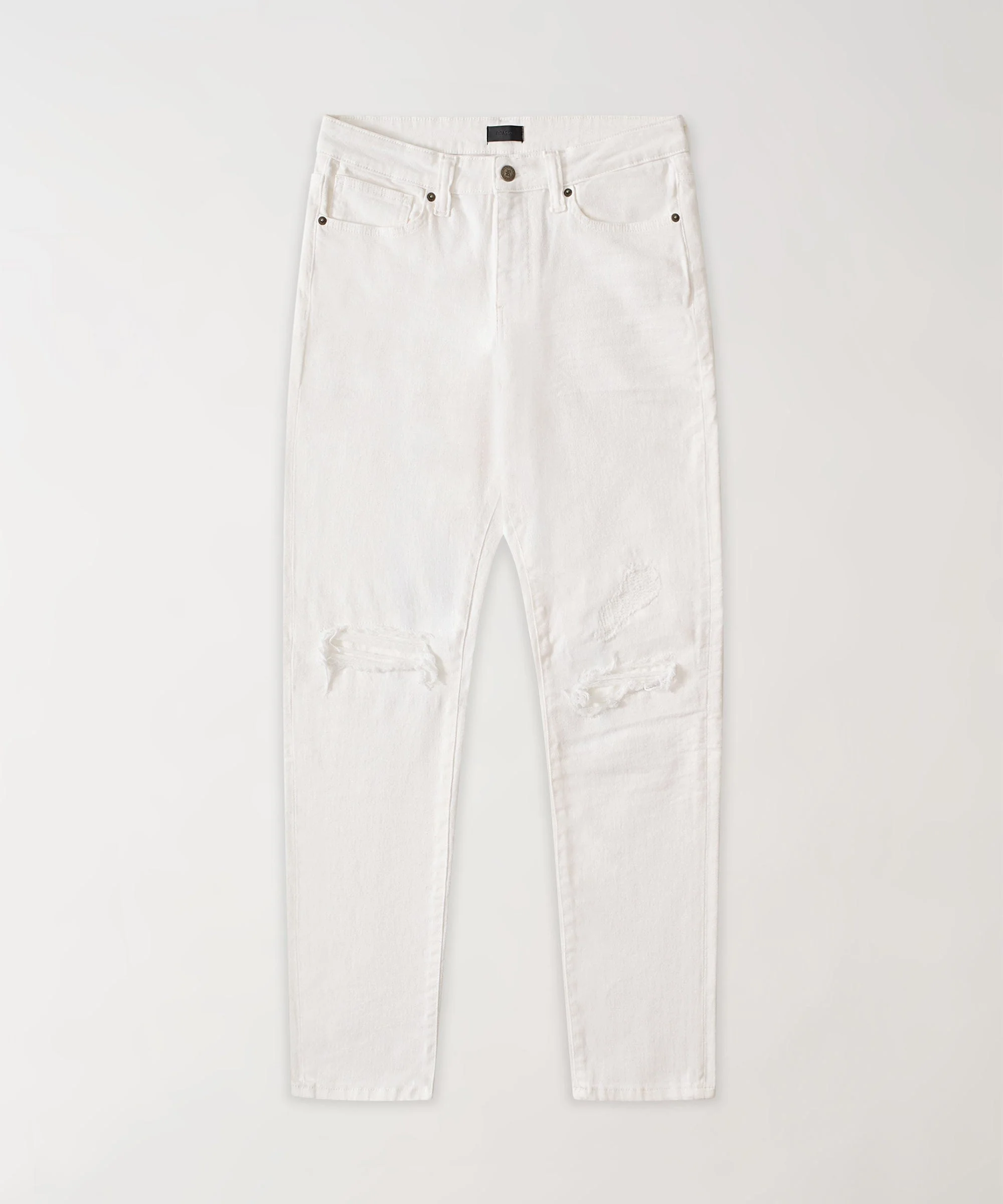 Destroyed Denim Jeans - White - Image 2