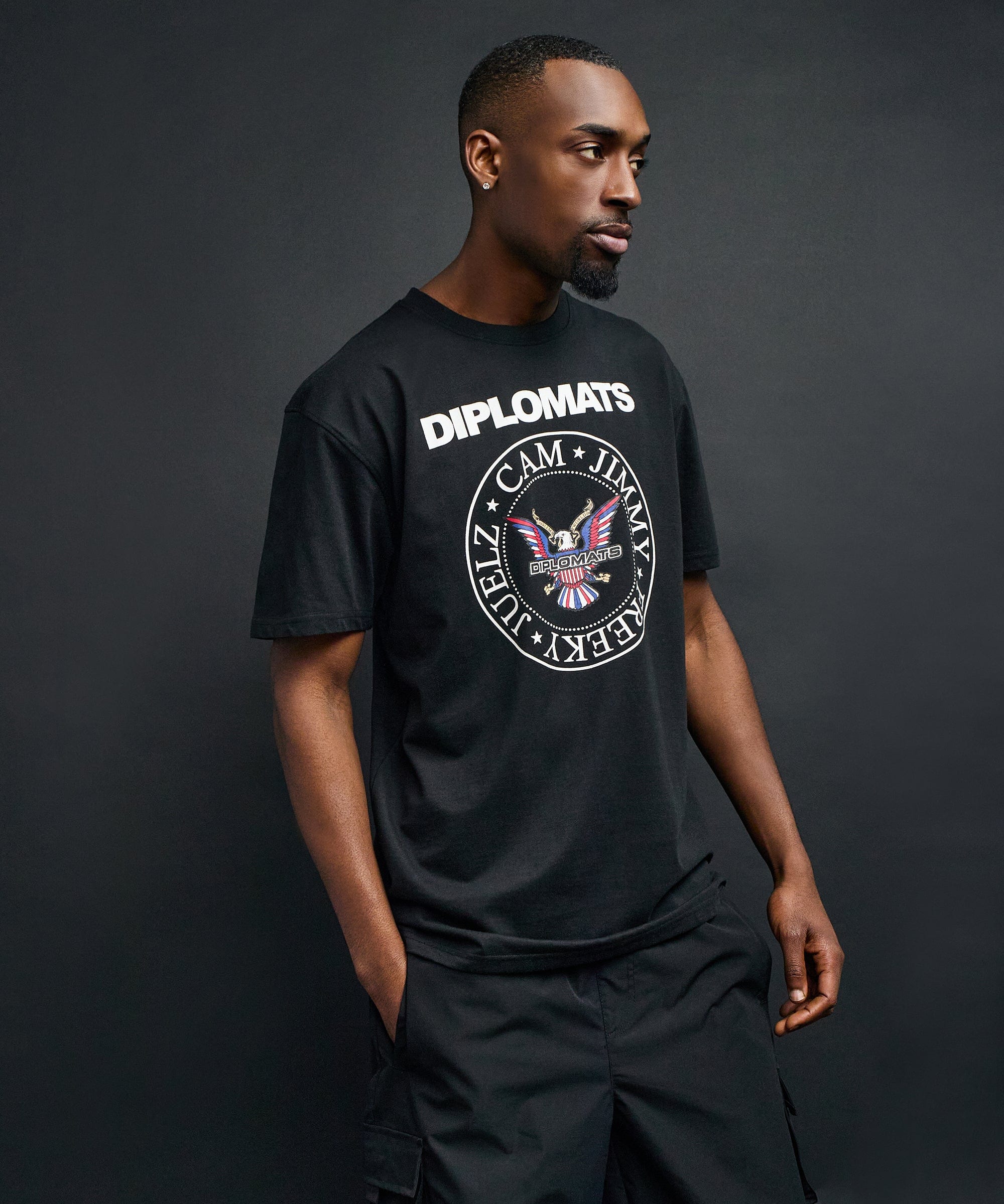 Jimmy Short Sleeve Tee - Black - Image 4