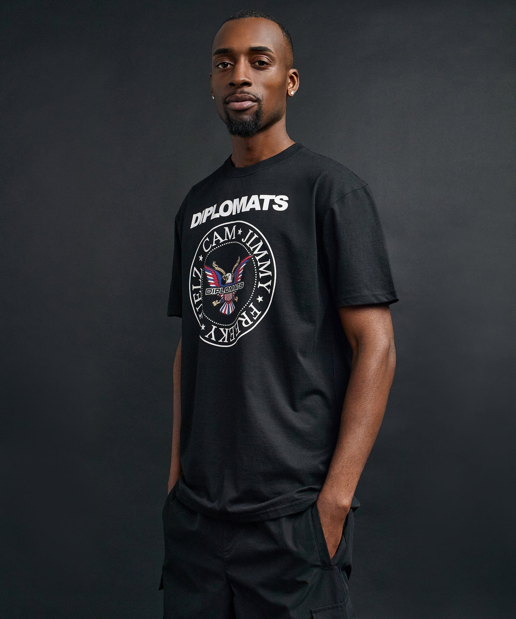 Jimmy Short Sleeve Tee - Black - Image 5