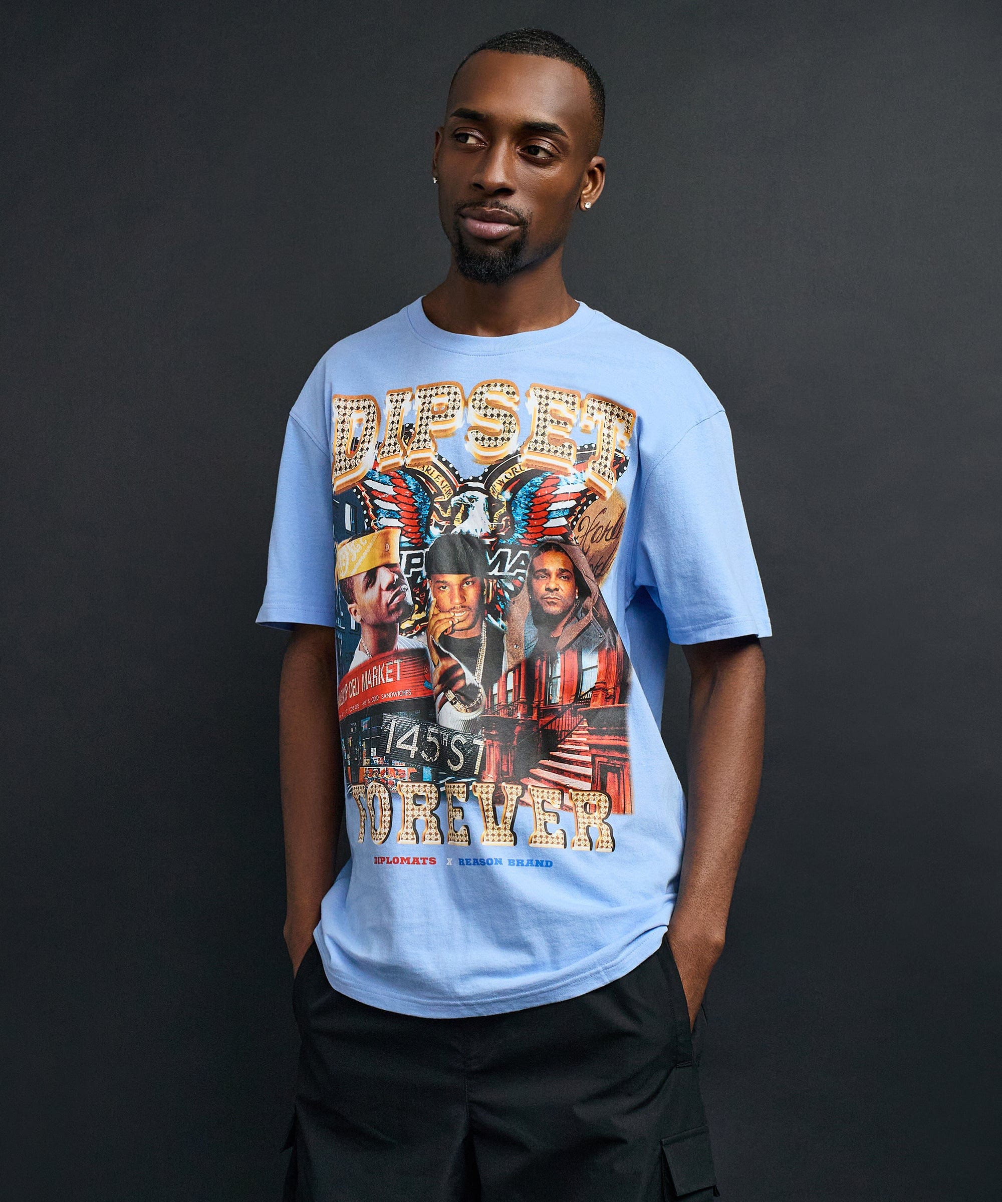 Forever Short Sleeve Tee - Light Blue - Image 9