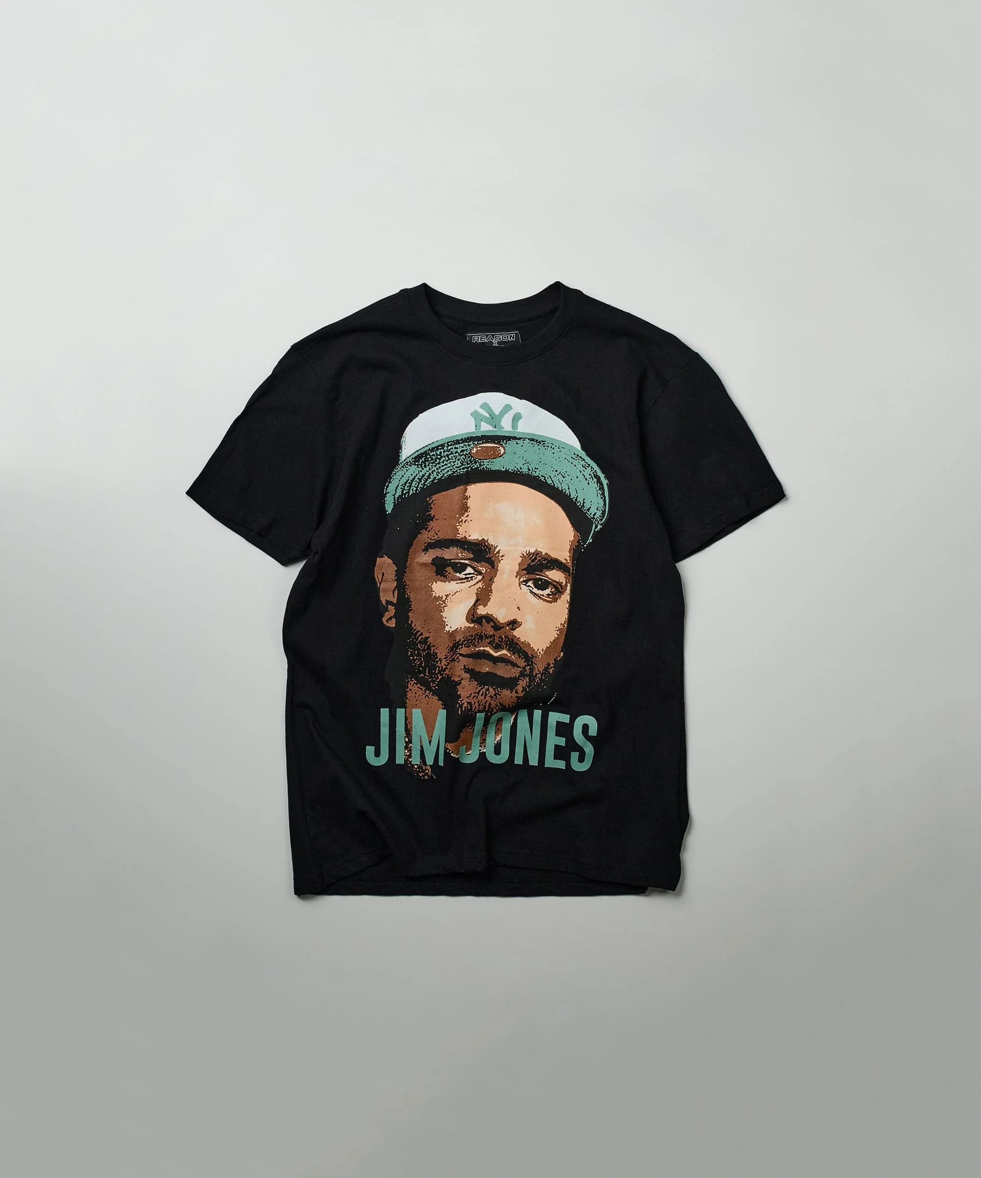 Front And Back Print Short Sleeve Tee - Black - Image 4