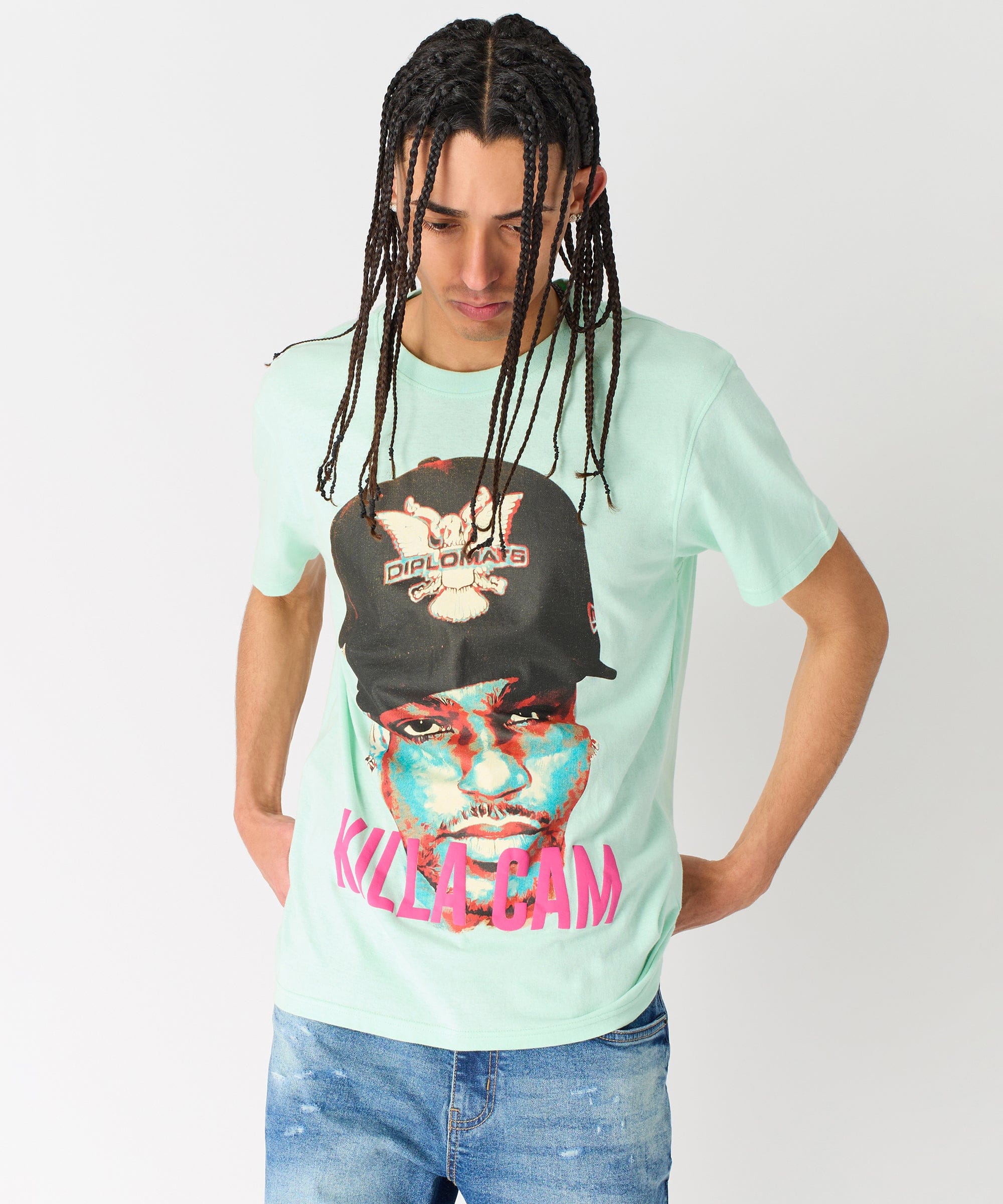 Portrait Short Sleeve Tee - Teal - Image 5