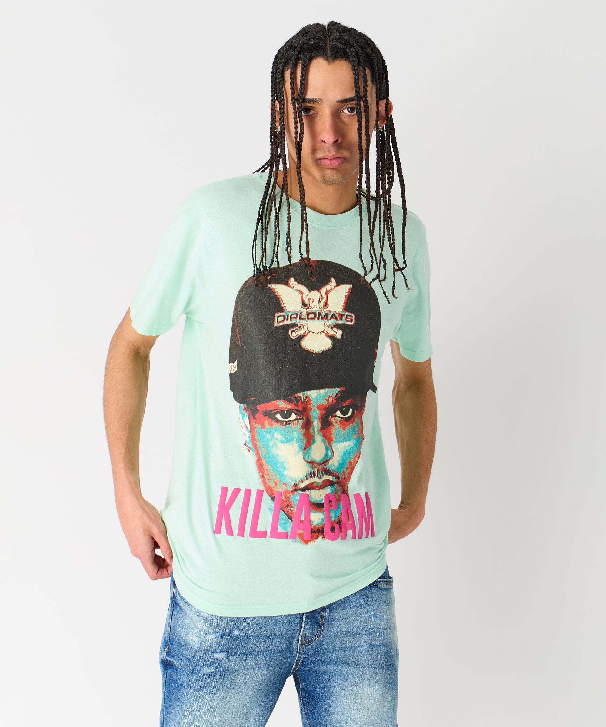 Portrait Short Sleeve Tee - Teal - Image 6