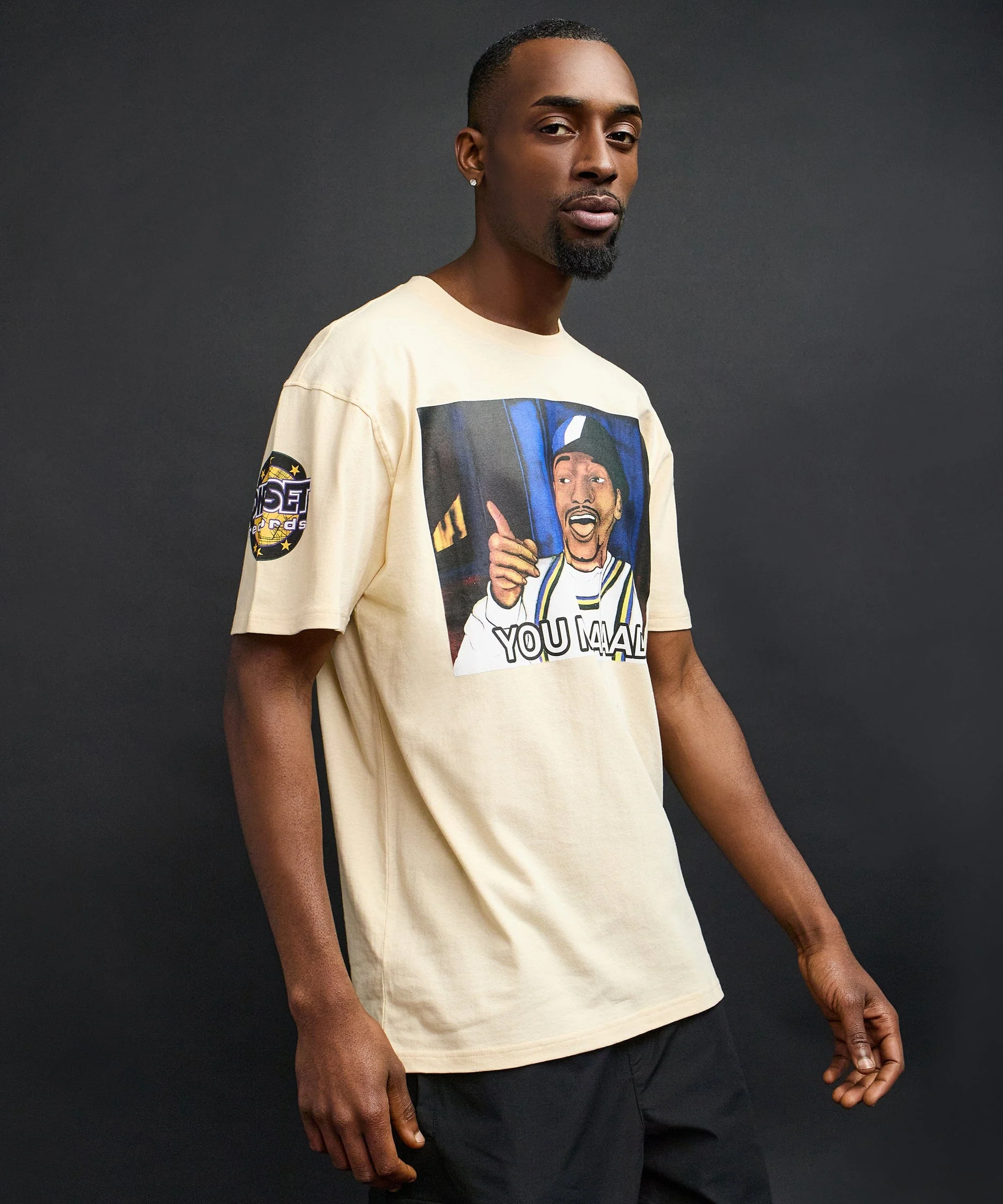 You Mad Short Sleeve Tee - Khaki - Image 5