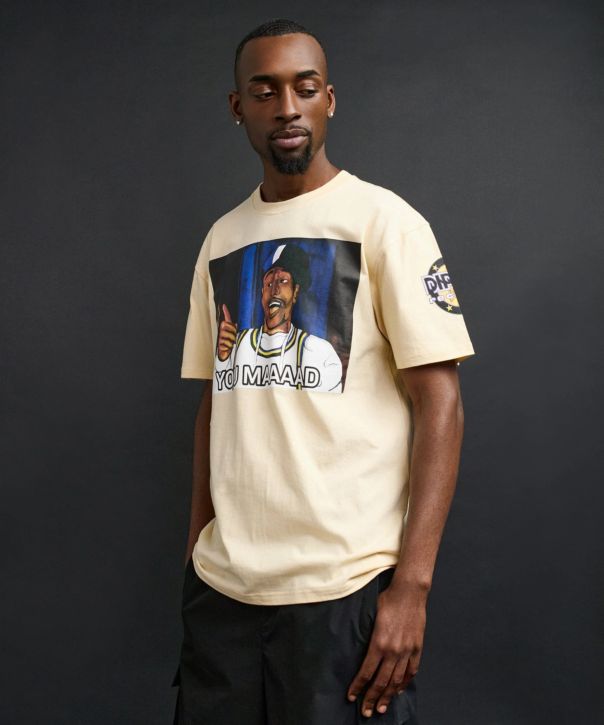 You Mad Short Sleeve Tee - Khaki - Image 6