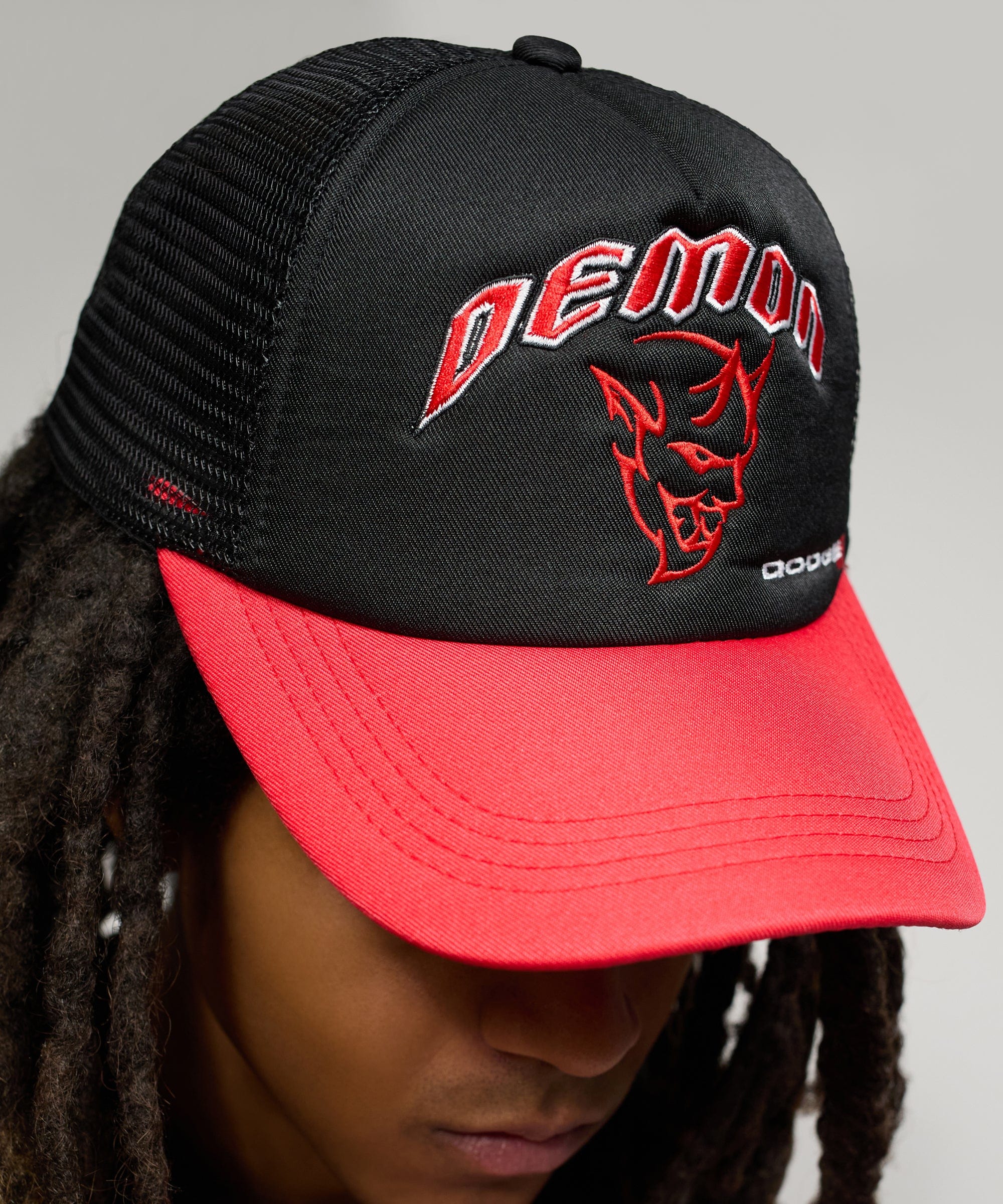 Dodge Demon Embroidery Trucker Hat - Image 4