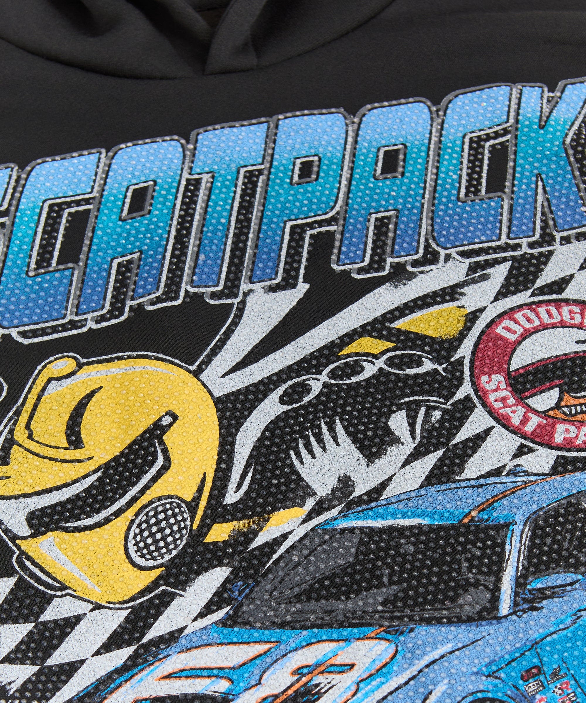 Dodge Scatpack Rhinestone Hoodie - Black - Image 3