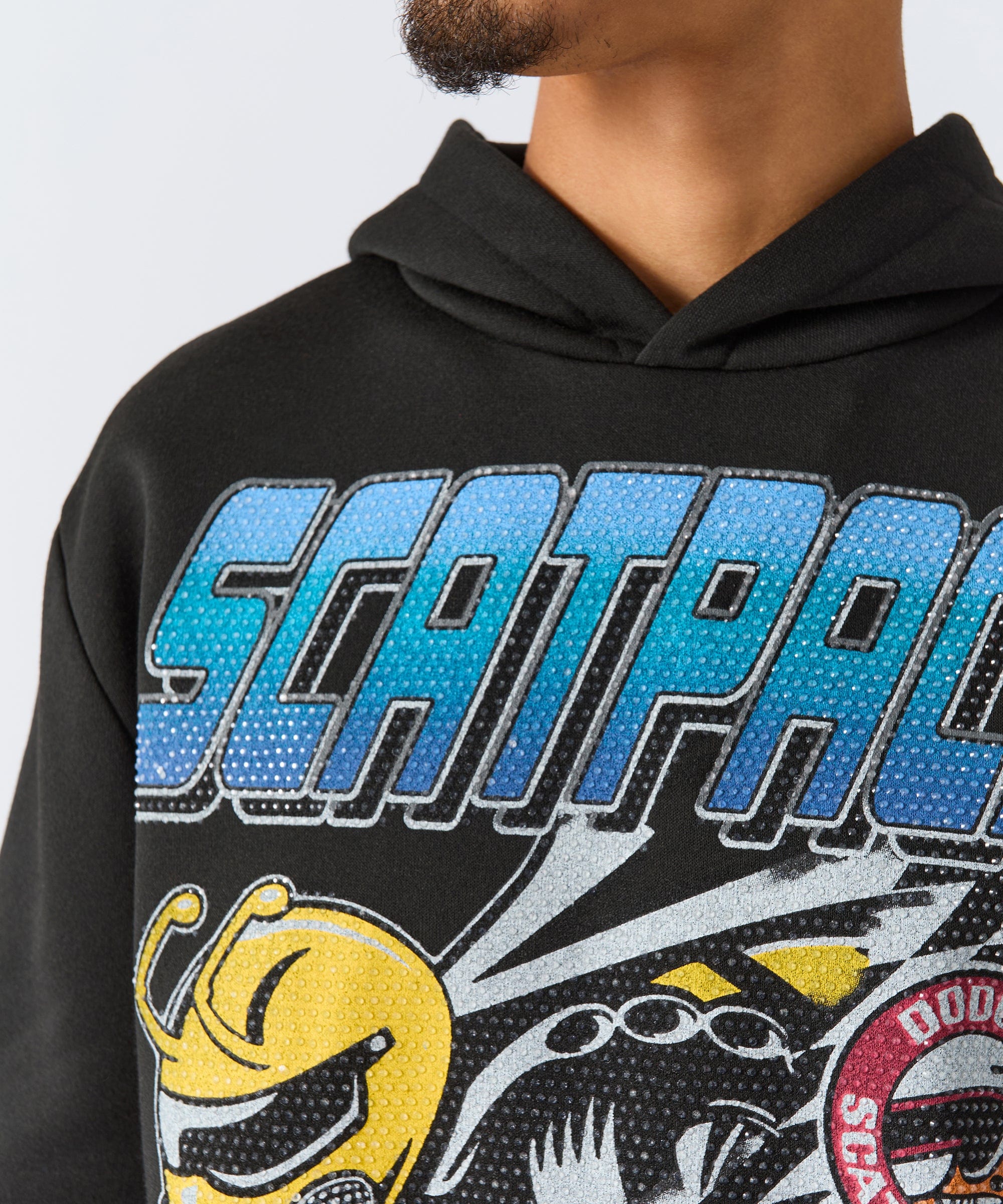 Dodge Scatpack Rhinestone Hoodie - Black - Image 5