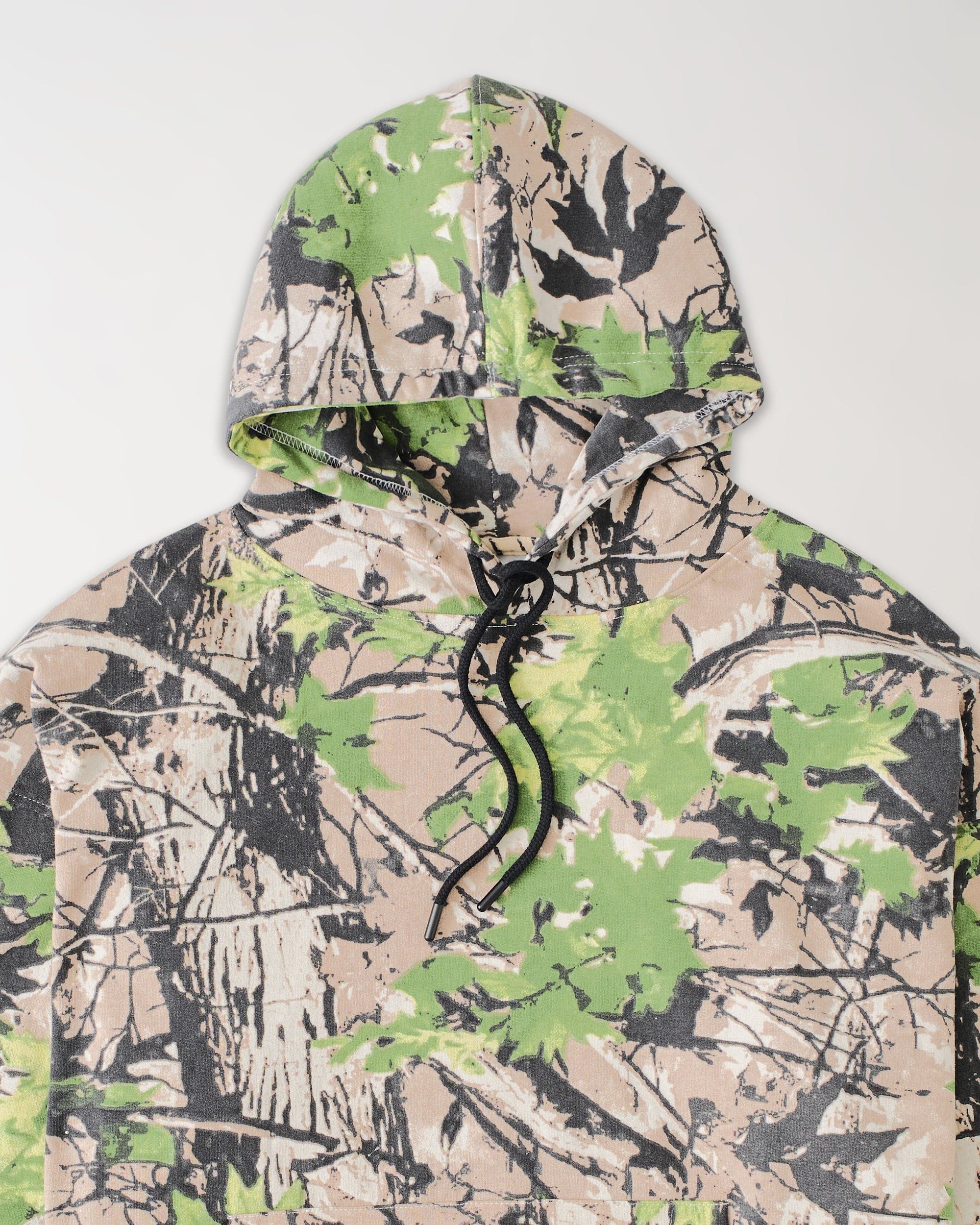 Essential Oversized Fit Heavyweight Pullover Hoodie - Green Tree - Image 2