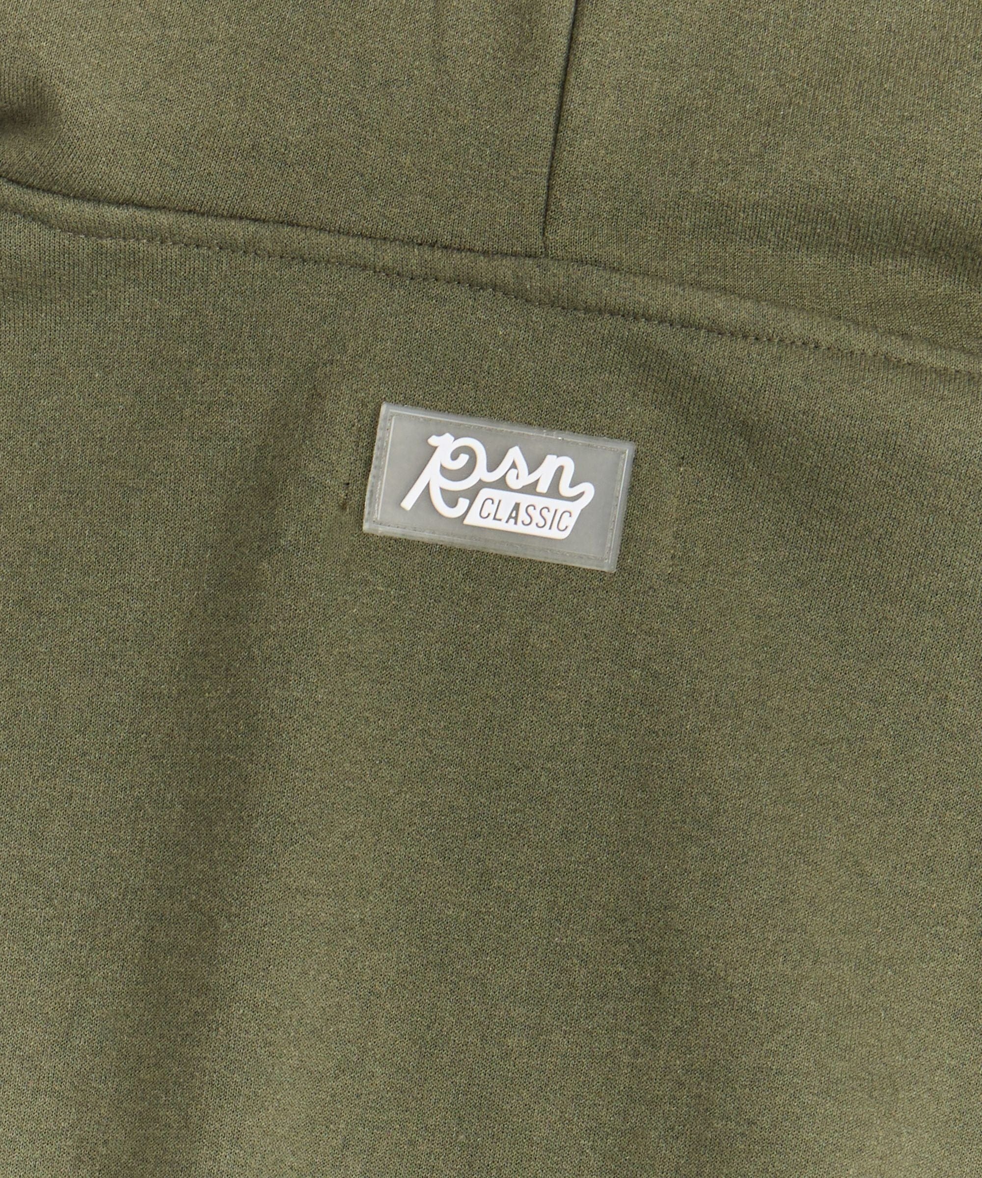 Essential Heavyweight Fleece Baggy Fit Comfy Hoodie - Olive Green - Image 3