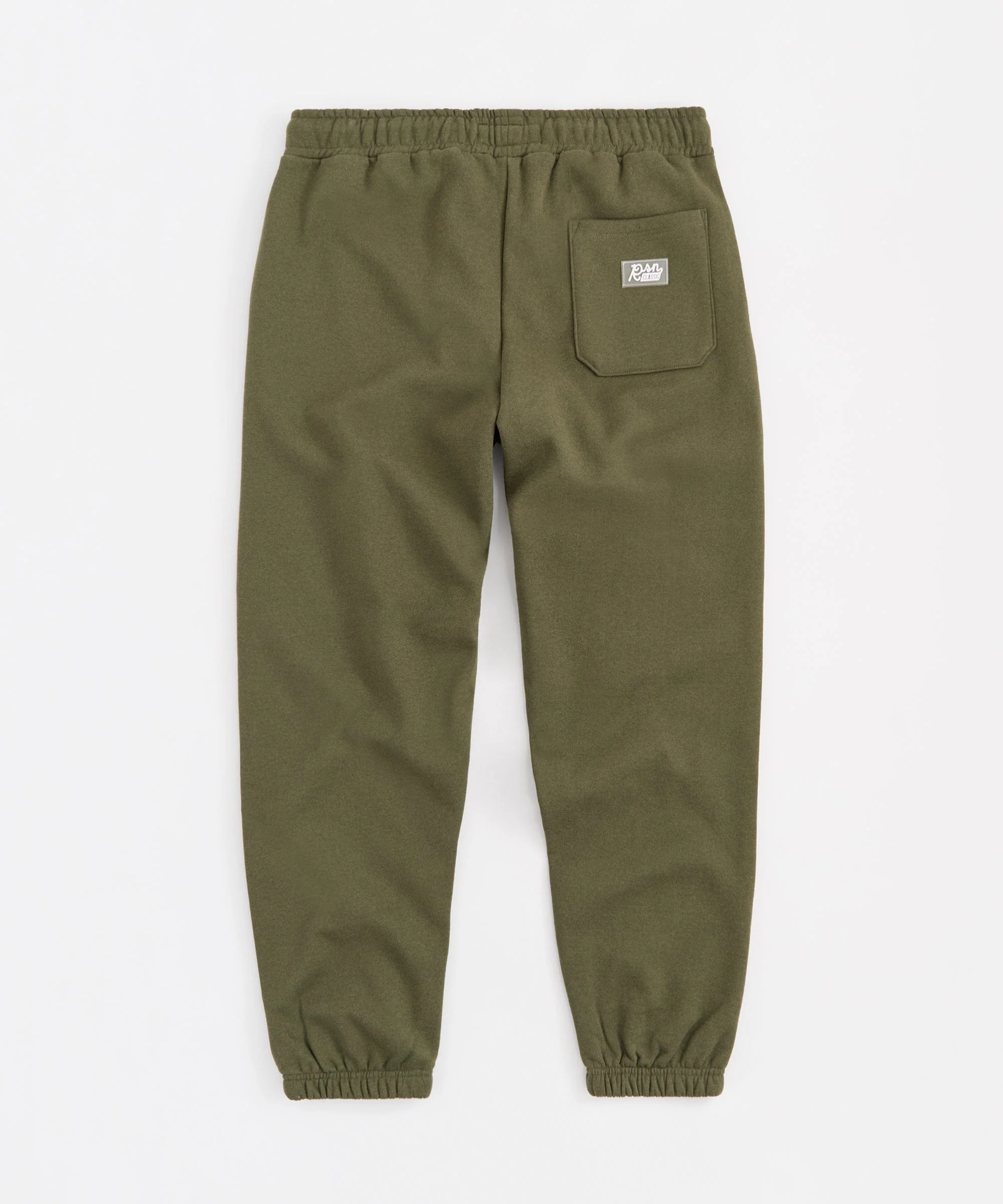Essential Heavyweight Fleece Cinched Sweats - Olive Green - Image 3