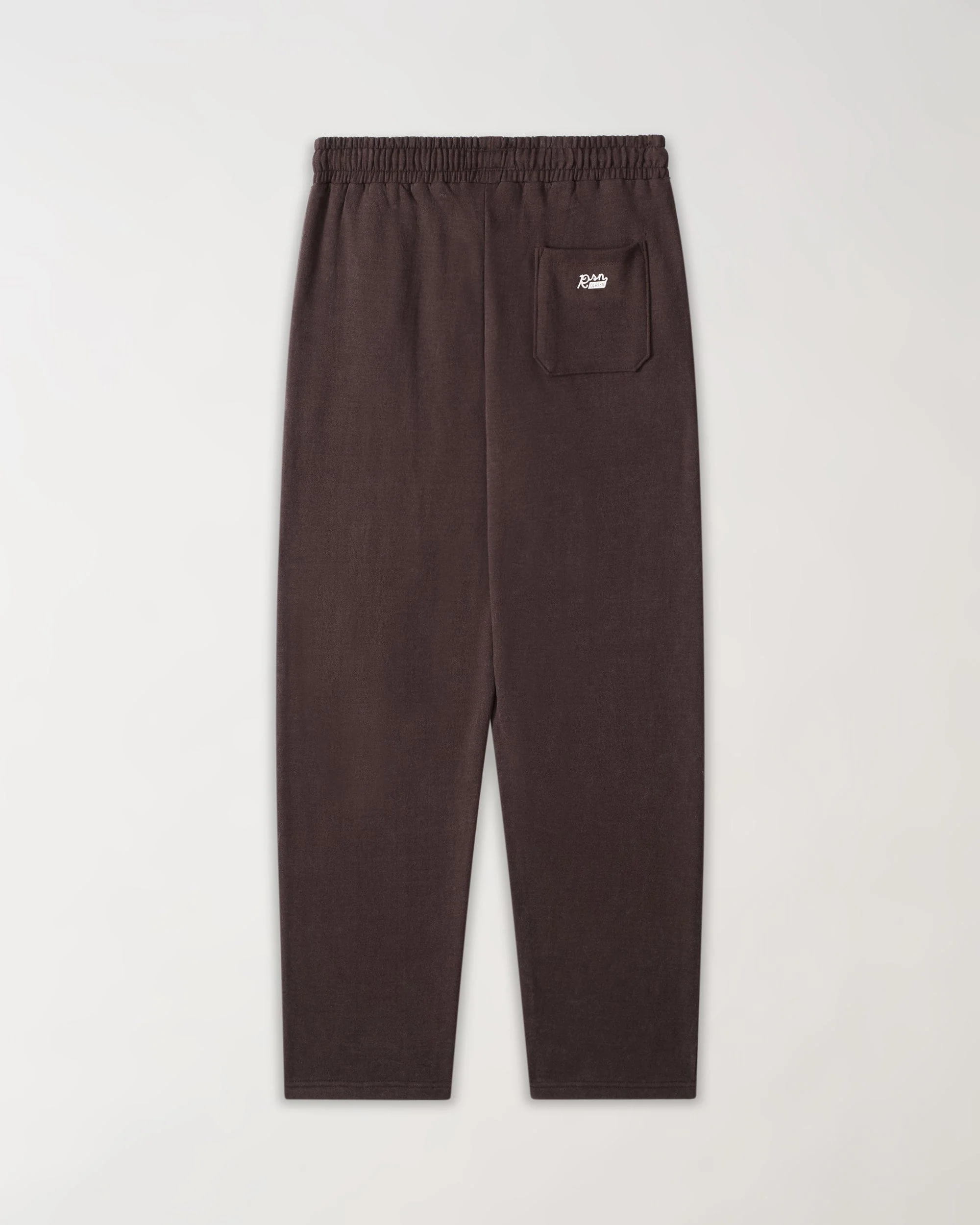 Essential Heavyweight Fleece Open Hem Washed Pant - Brown - Image 2
