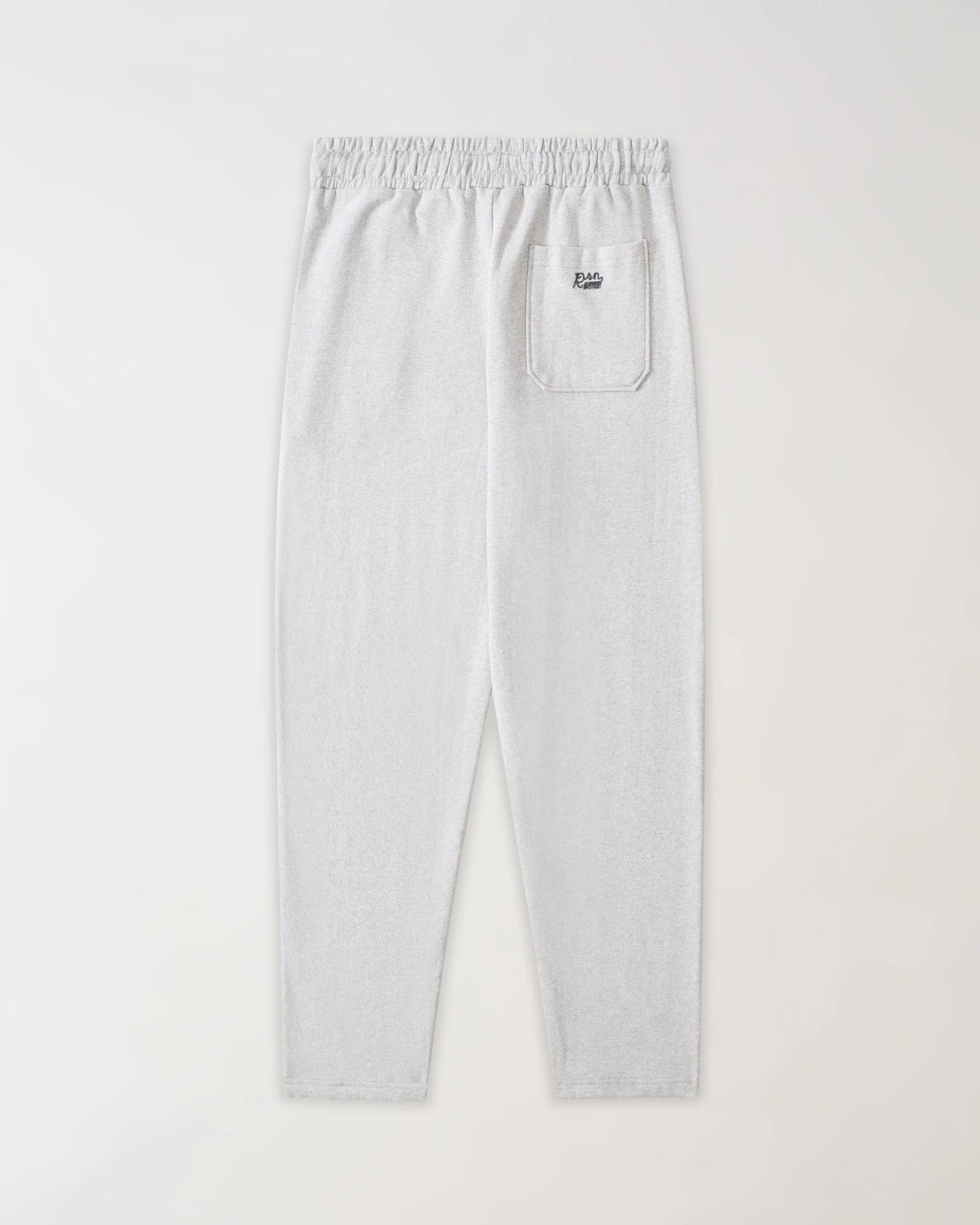 Essential Heavyweight Fleece Open Hem Washed Sweats  - Heather Grey - Image 2