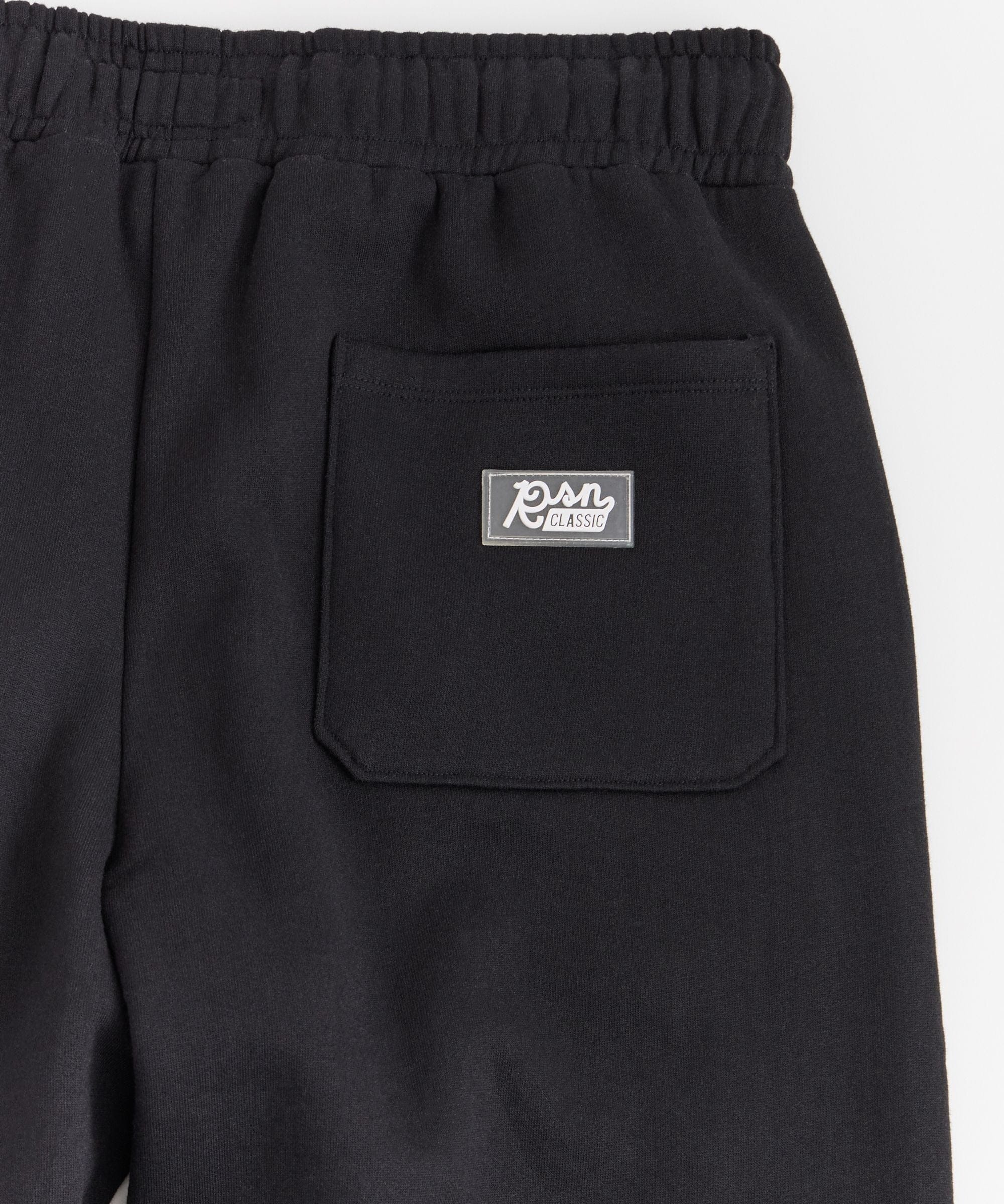 Essential Heavyweight Fleece Cinched Sweats - Black - Image 3