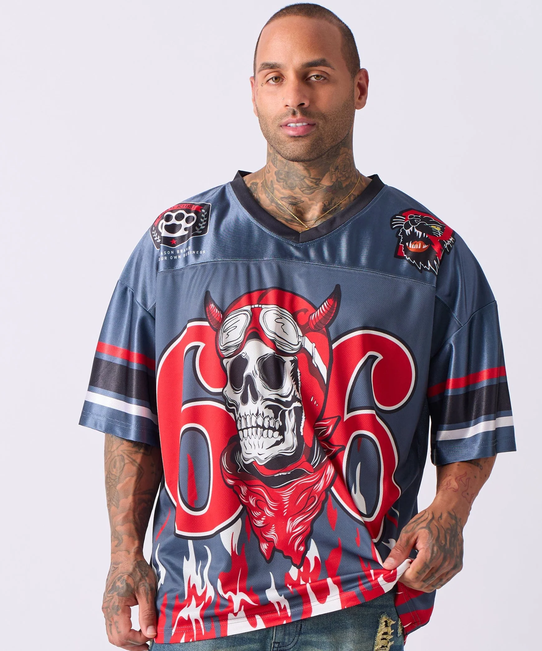 Football Jersey 66 - Grey - Image 2