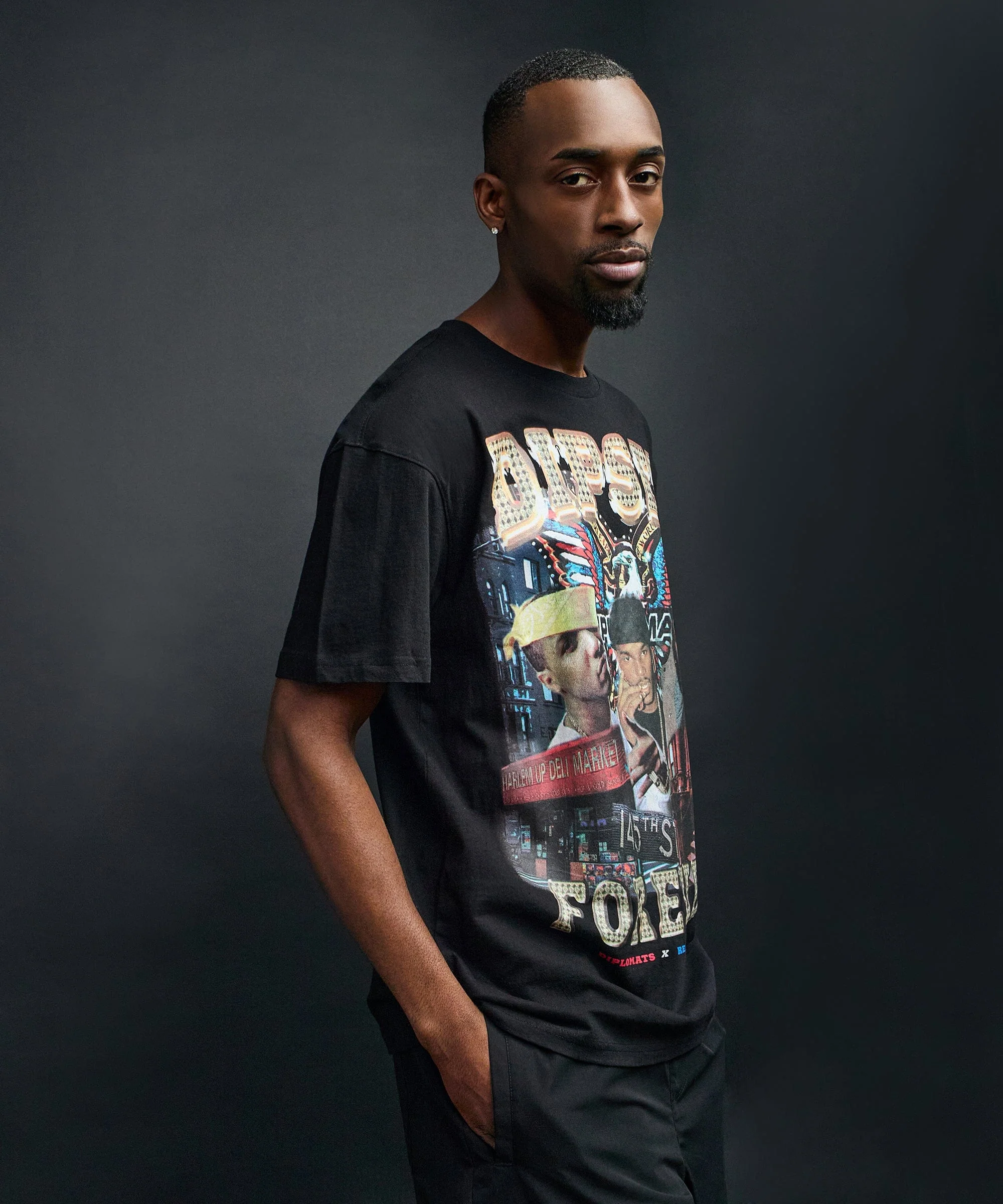 Forever Short Sleeve Tee - Black - Image 3