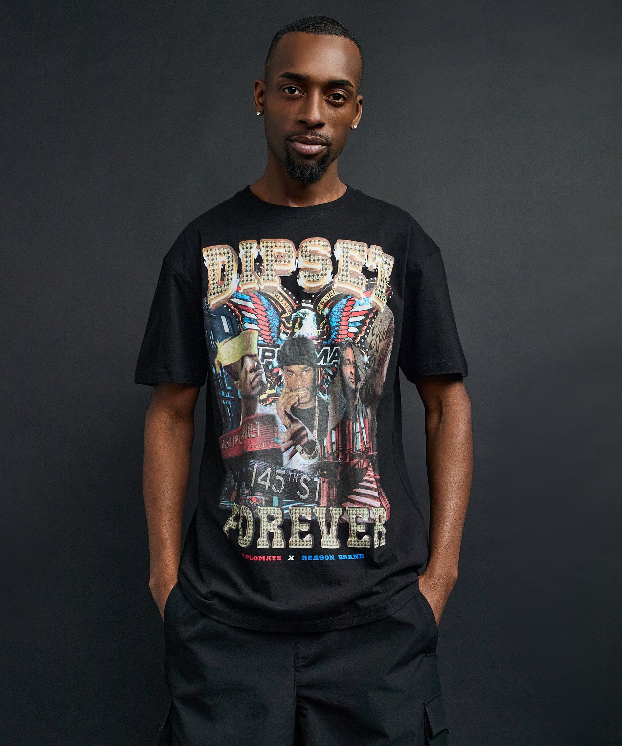 Forever Short Sleeve Tee - Black - Image 5