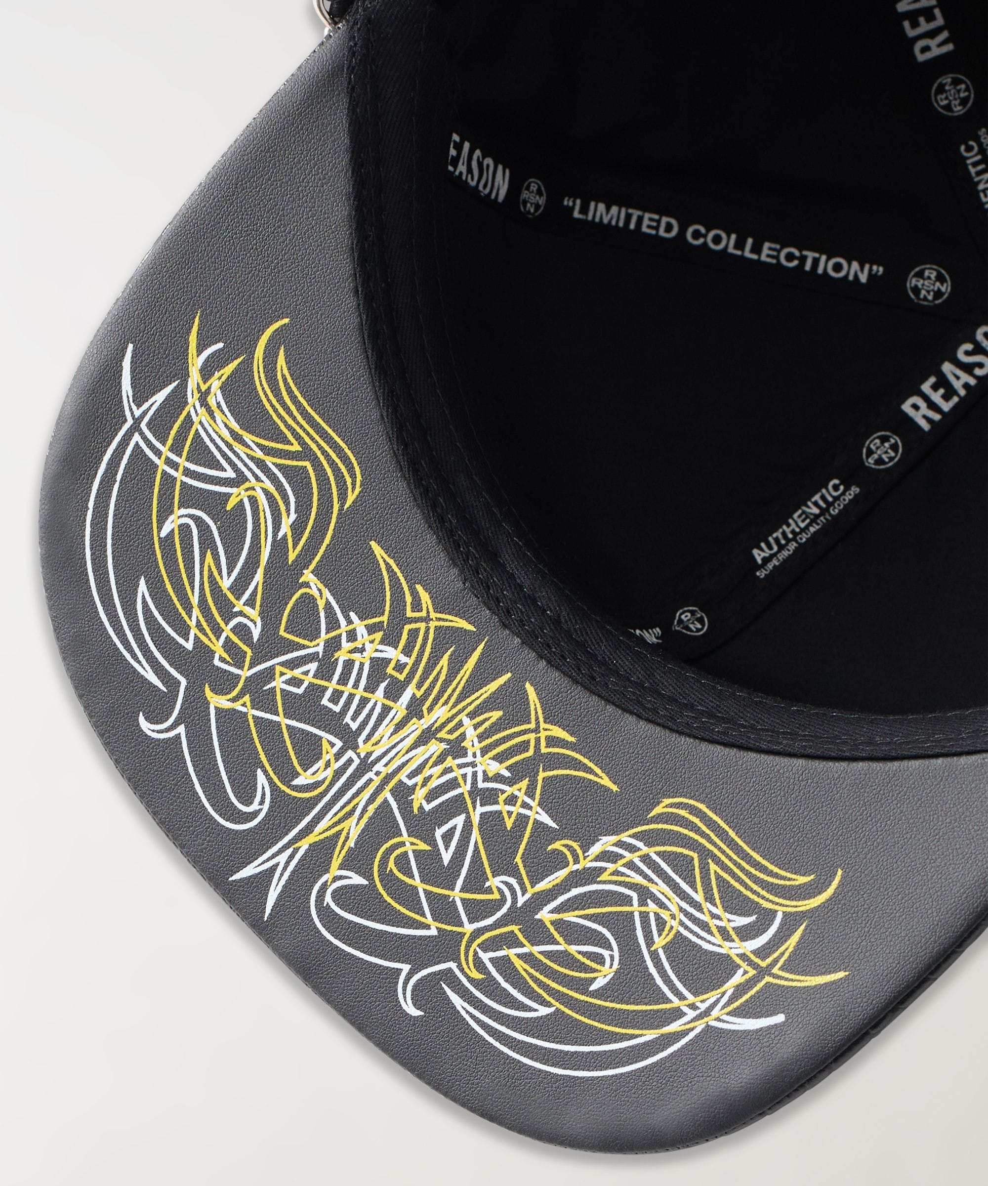 Fortune Croc Skin Chain Embroidered Graphic Hat - Image 6