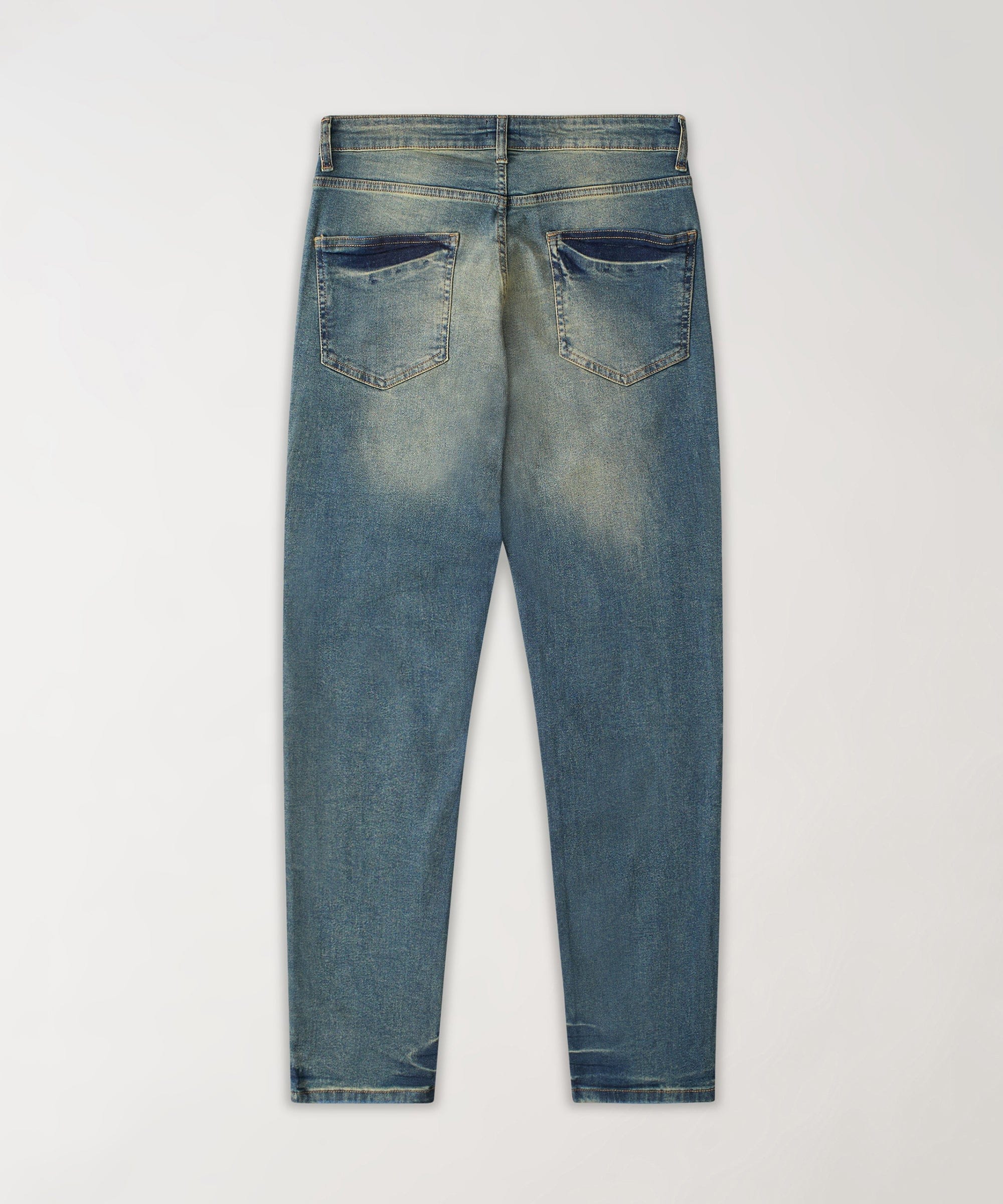 Grinder Rhinestone Denim Jeans - Light Indigo - Image 3