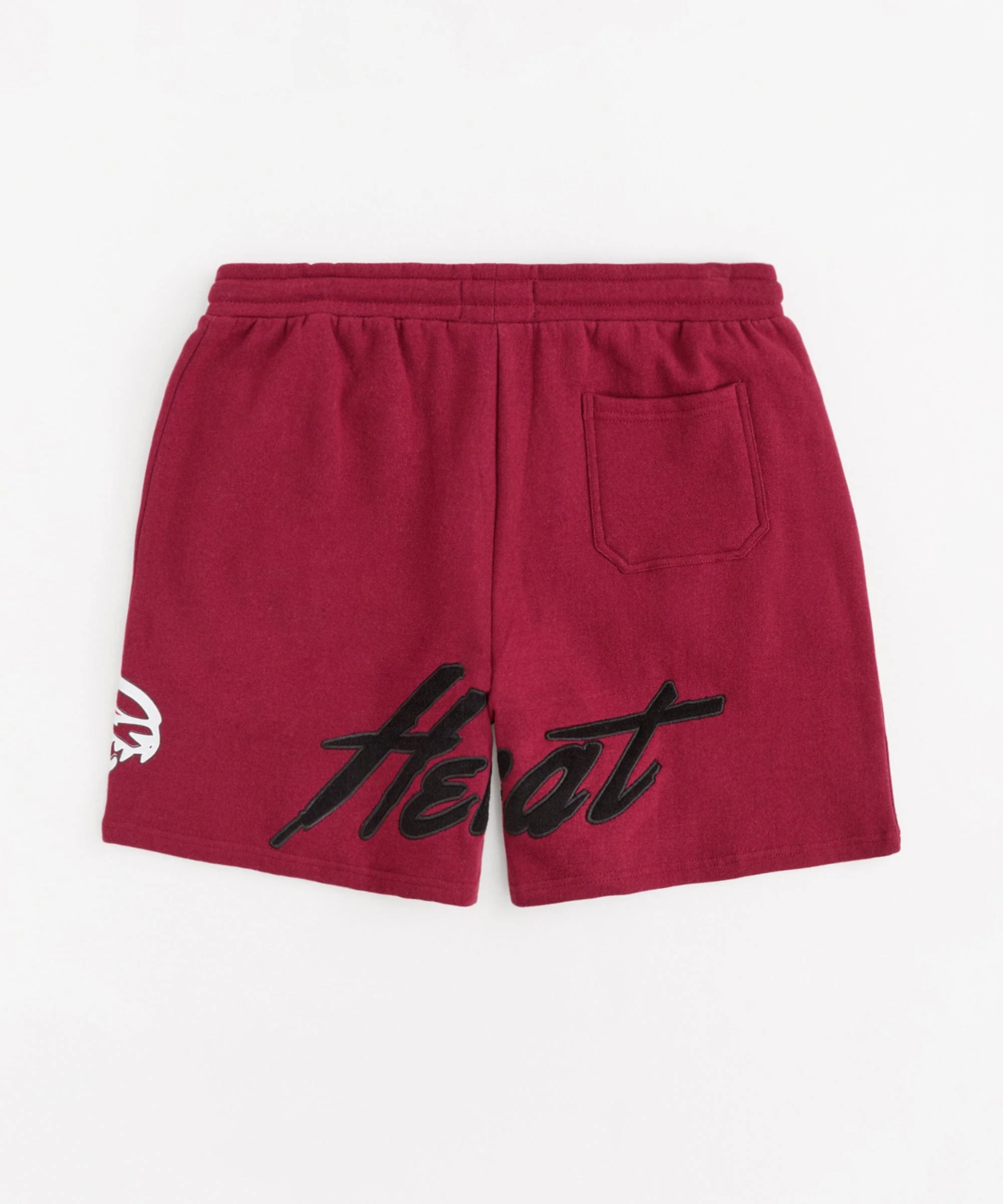 Hellcat Embroidered Fleece Shorts - Burgundy - Image 5