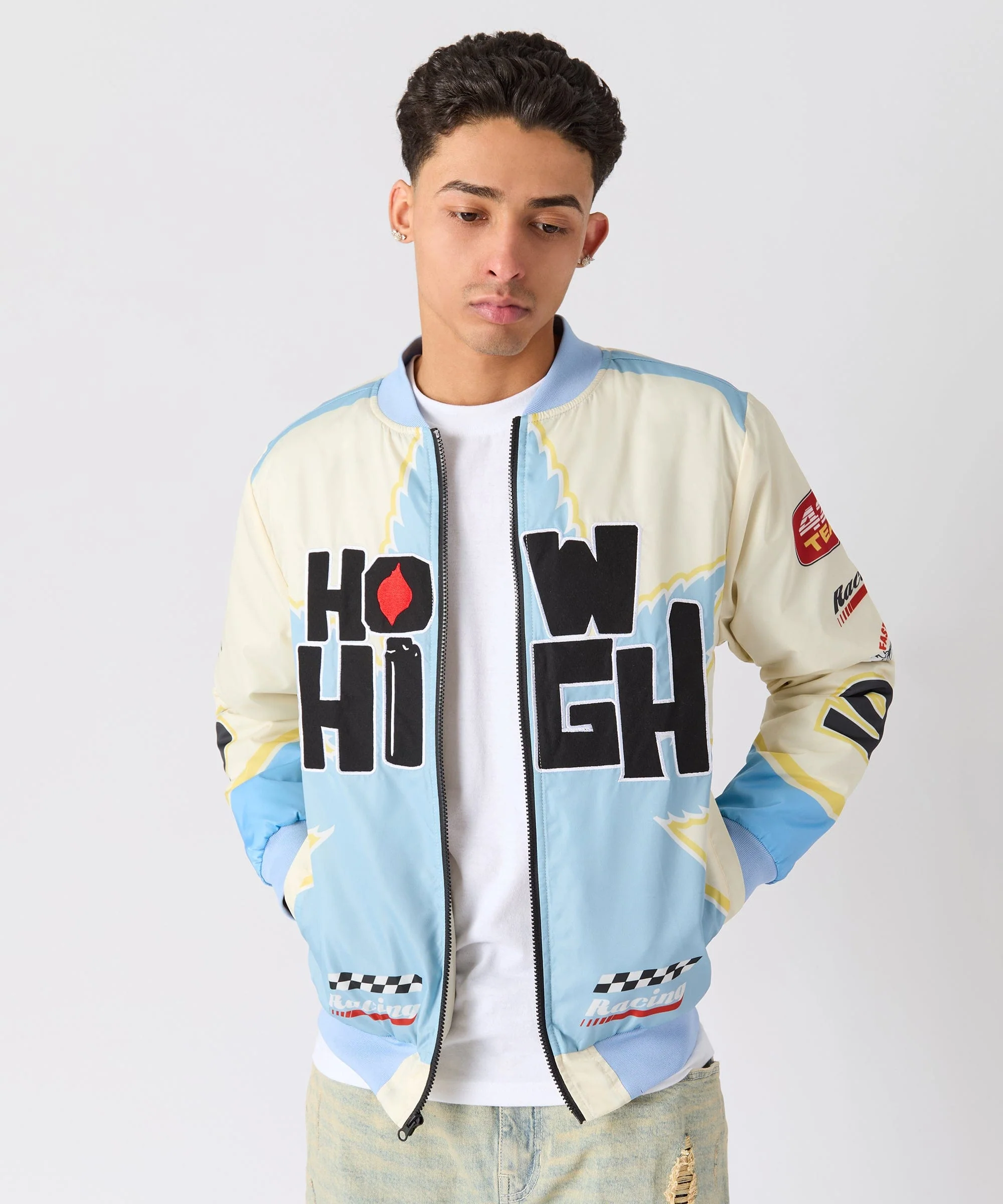 How High Applique Racing Jacket - Image 4
