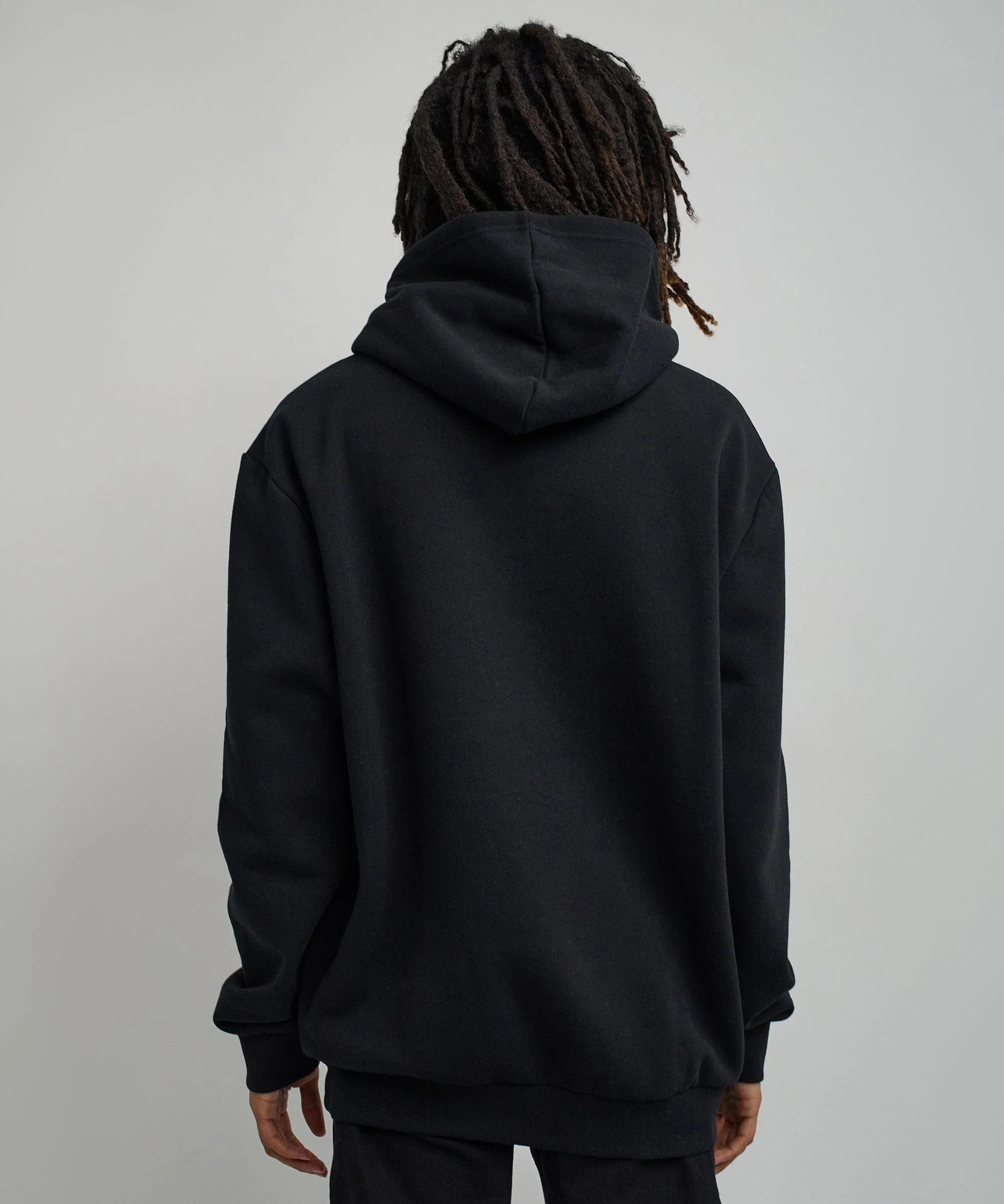 How High Oversized Front Print Hoodie - Black - Image 12